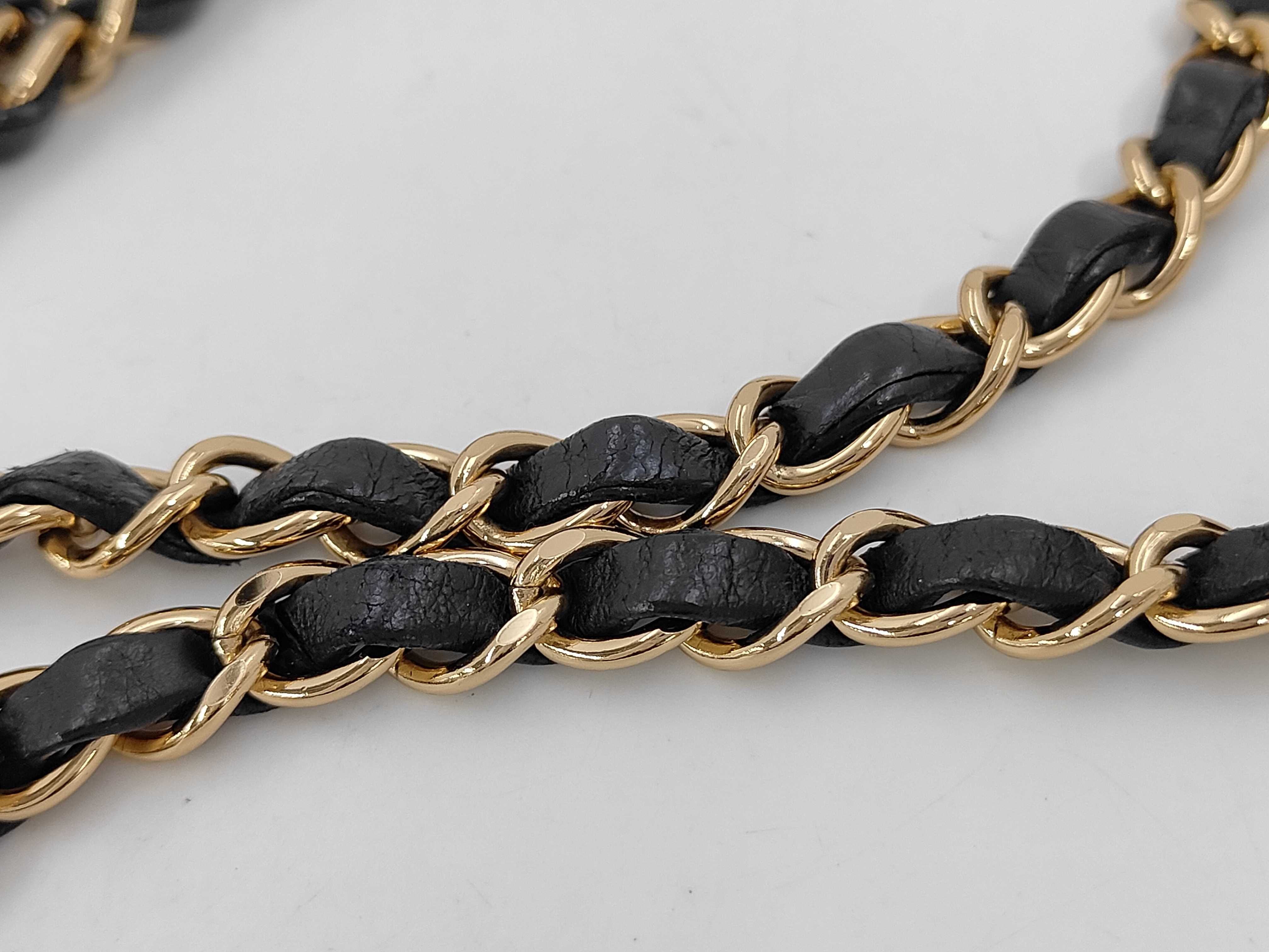 Mini Matelassé Lambskin Black Chain Shoulder Bag (Serial Number 7) — view 4