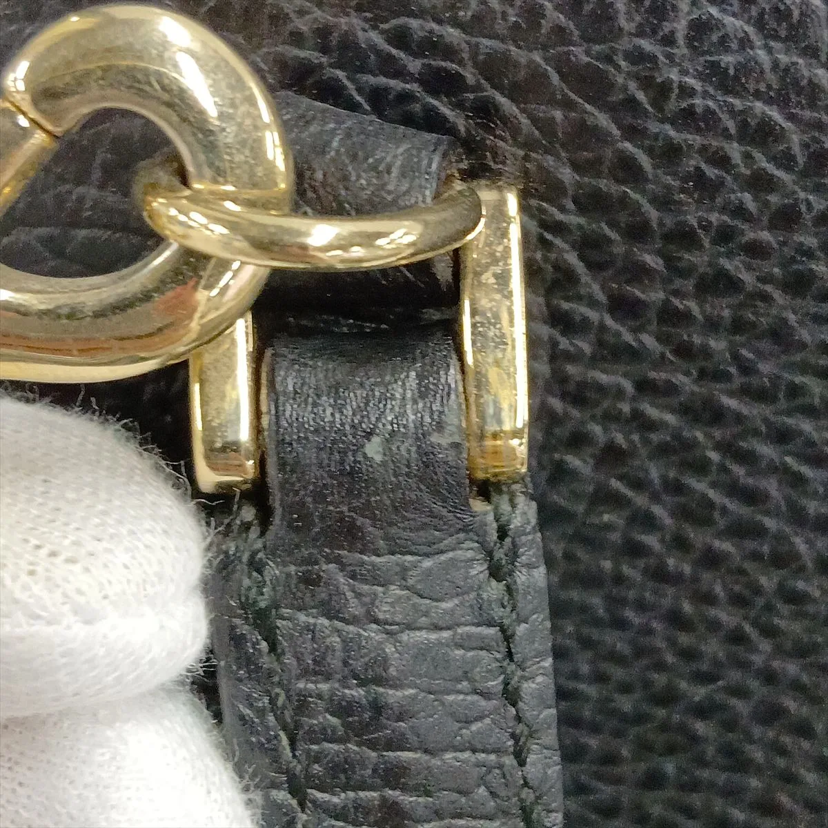 Leather 2-Way Handbag, Black, Item No. 377772 (Pending Registration) — view 12