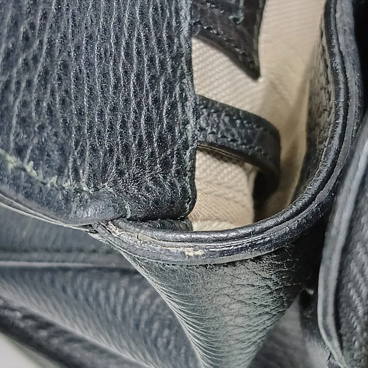 Leather 2-Way Handbag, Black, Item No. 377772 (Pending Registration) — view 13
