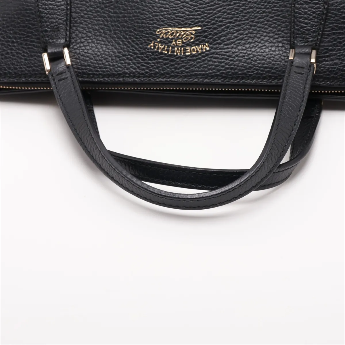 Leather 2-Way Handbag, Black, Item No. 377772 (Pending Registration) — view 5