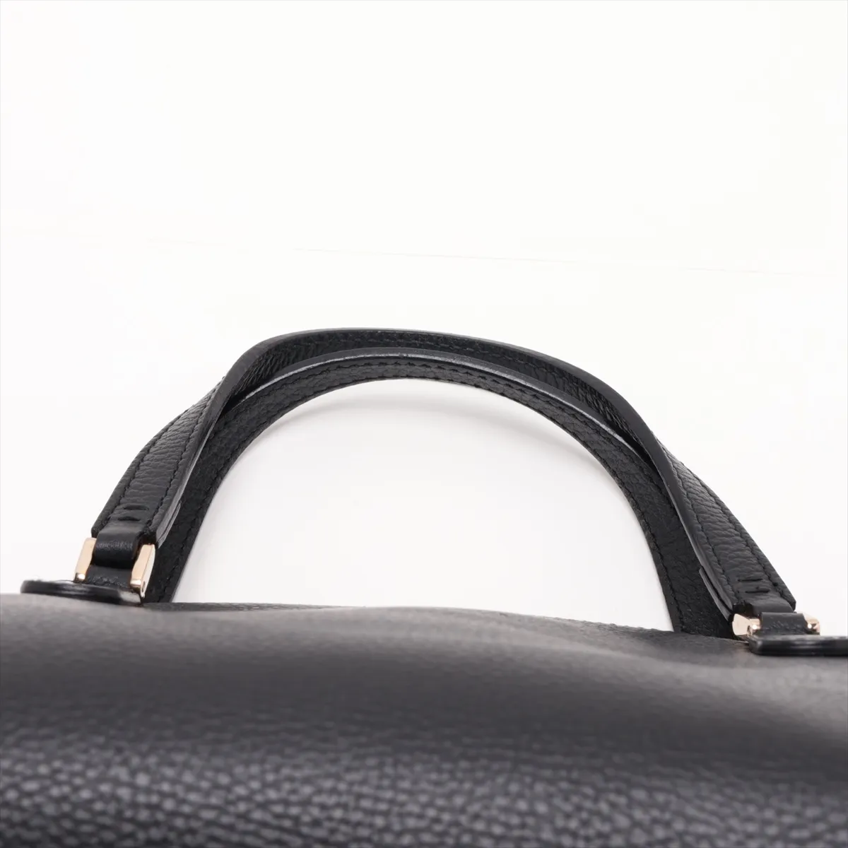 Leather 2-Way Handbag, Black, Item No. 377772 (Pending Registration) — view 6