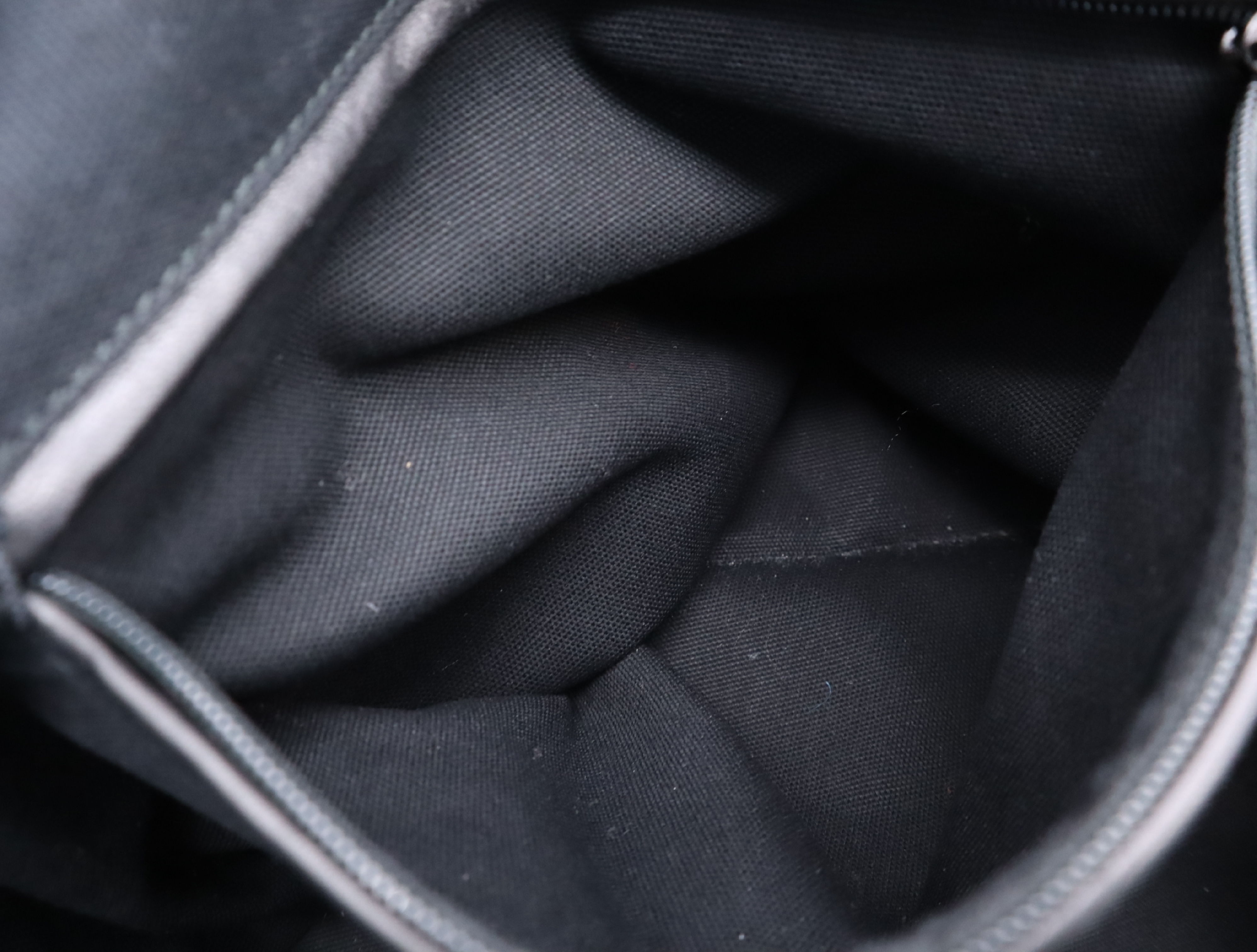 Leather Tote Bag, Black with Gold Hardware — view 15