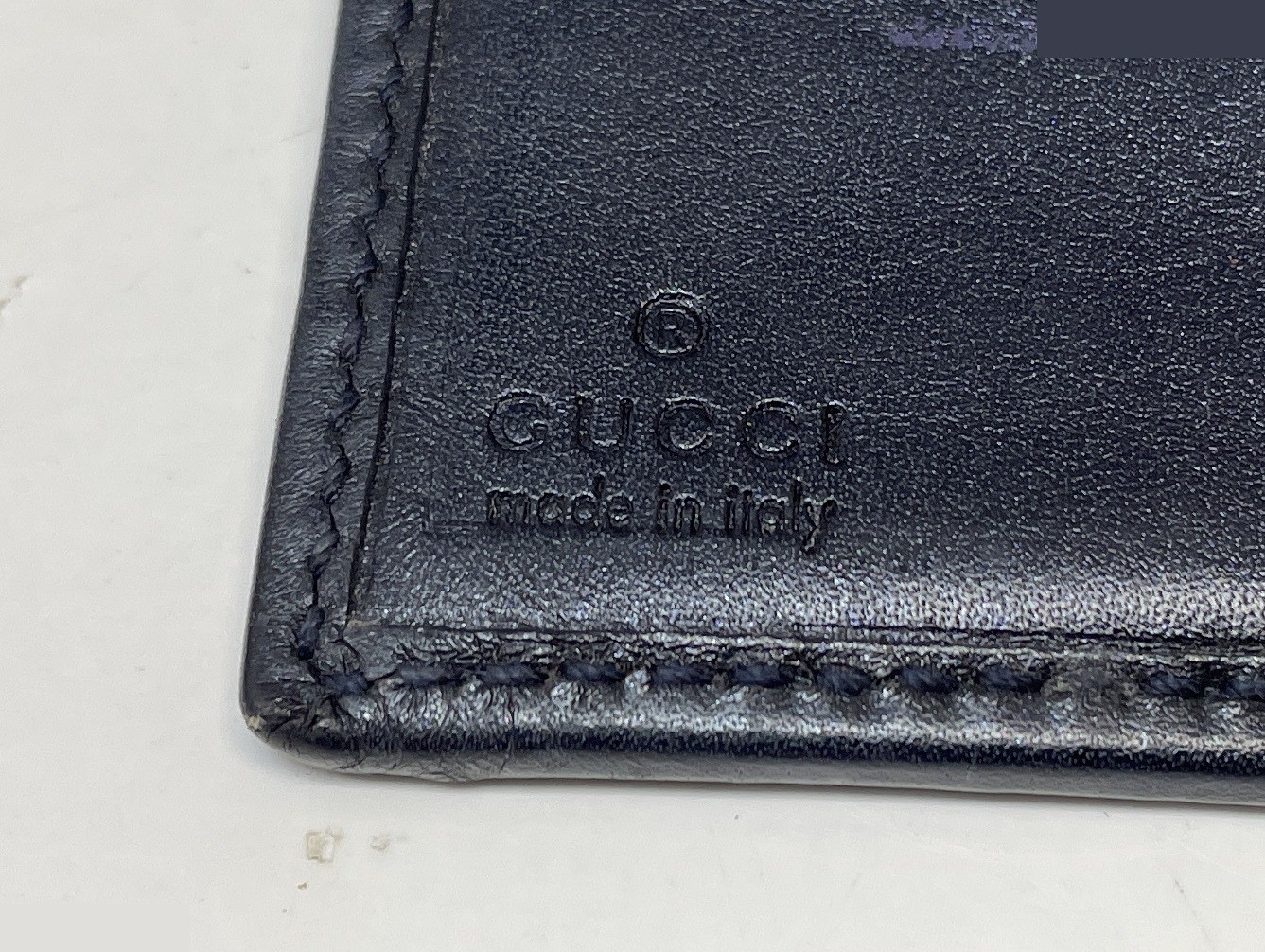 GG Imprime Coated Canvas Notebook Cover, Navy — view 11