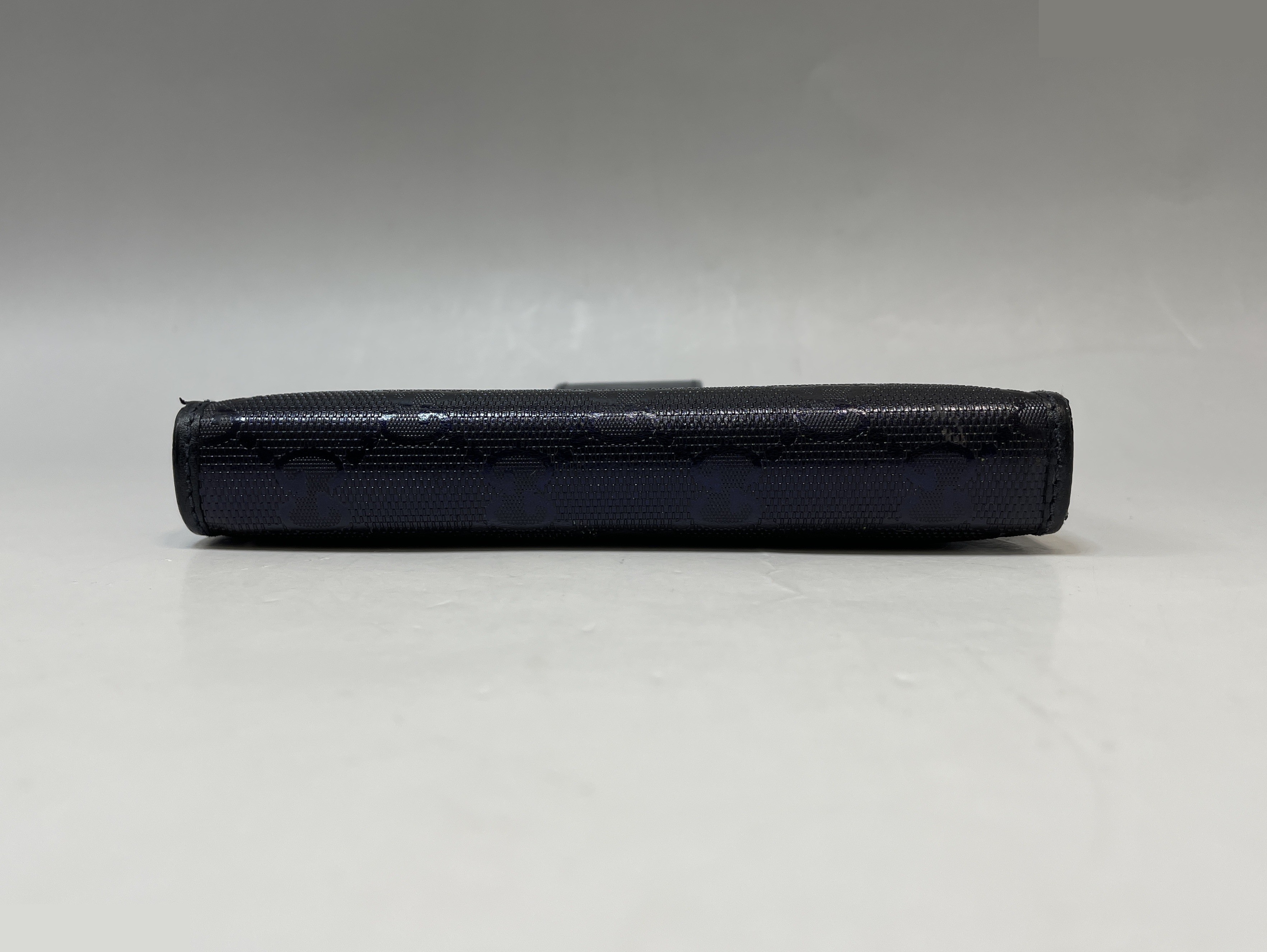 GG Imprime Coated Canvas Notebook Cover, Navy — view 6