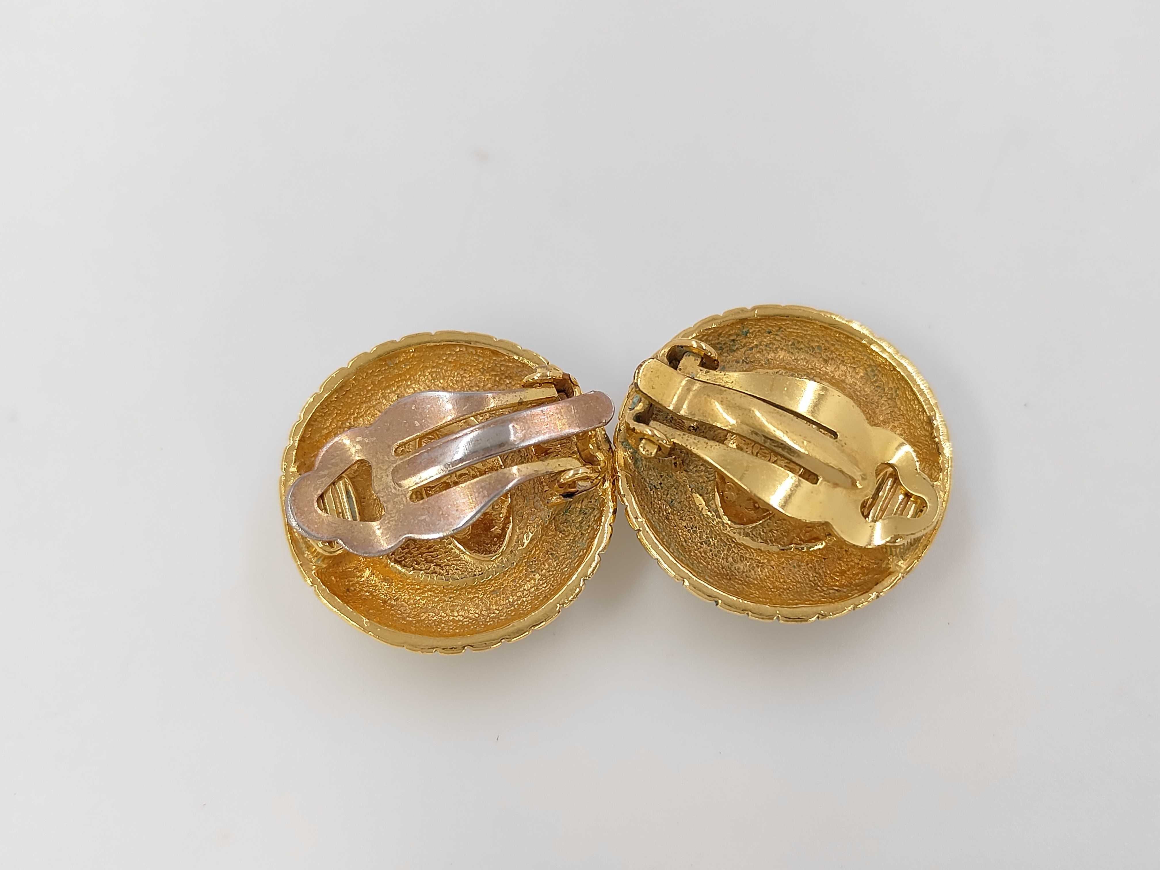 Gold Plated Vintage Earrings (with original packaging and box) — view 2