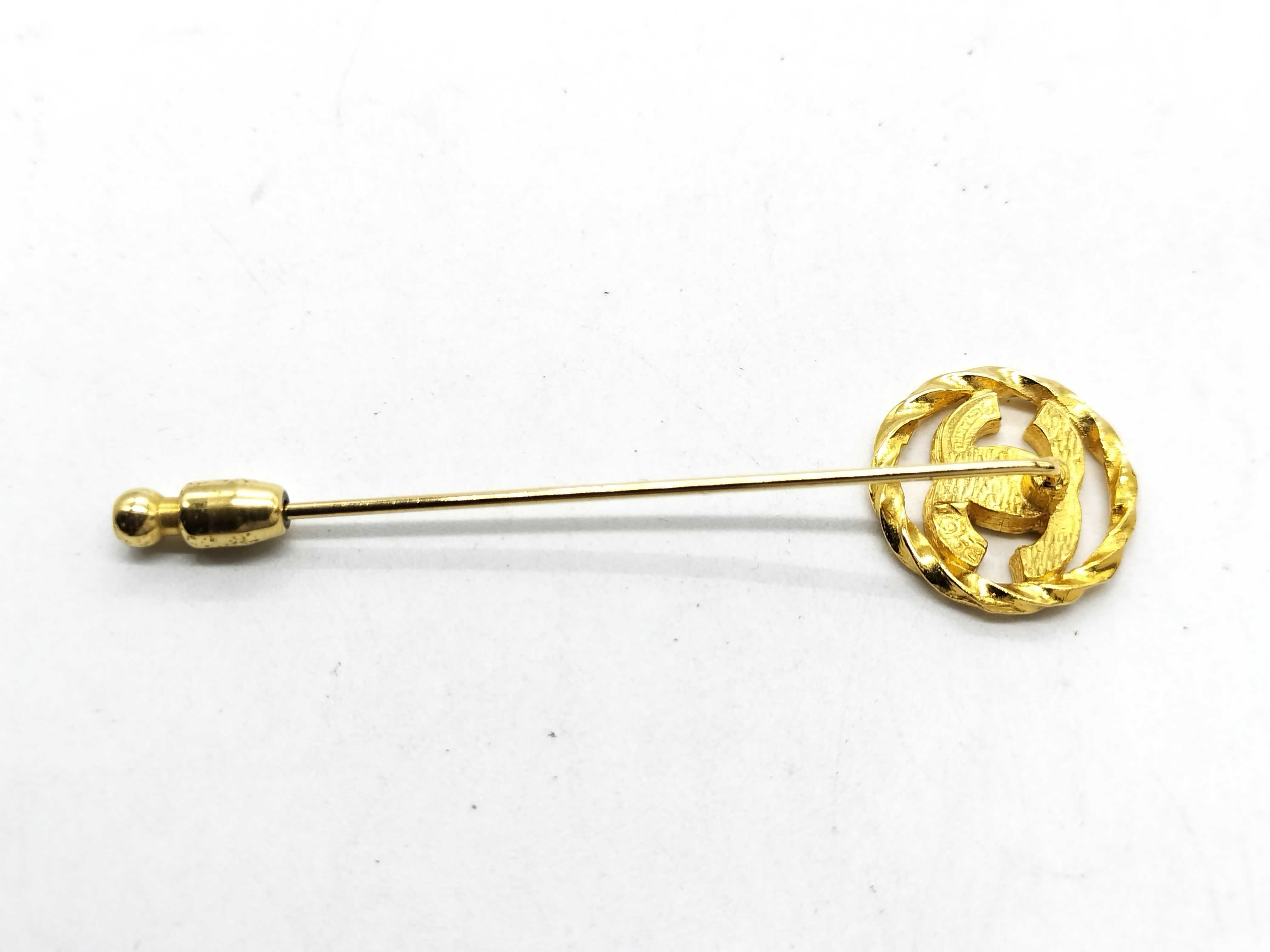 Brooch, Coco Mark, Gold Color, Diamond Shape — view 3