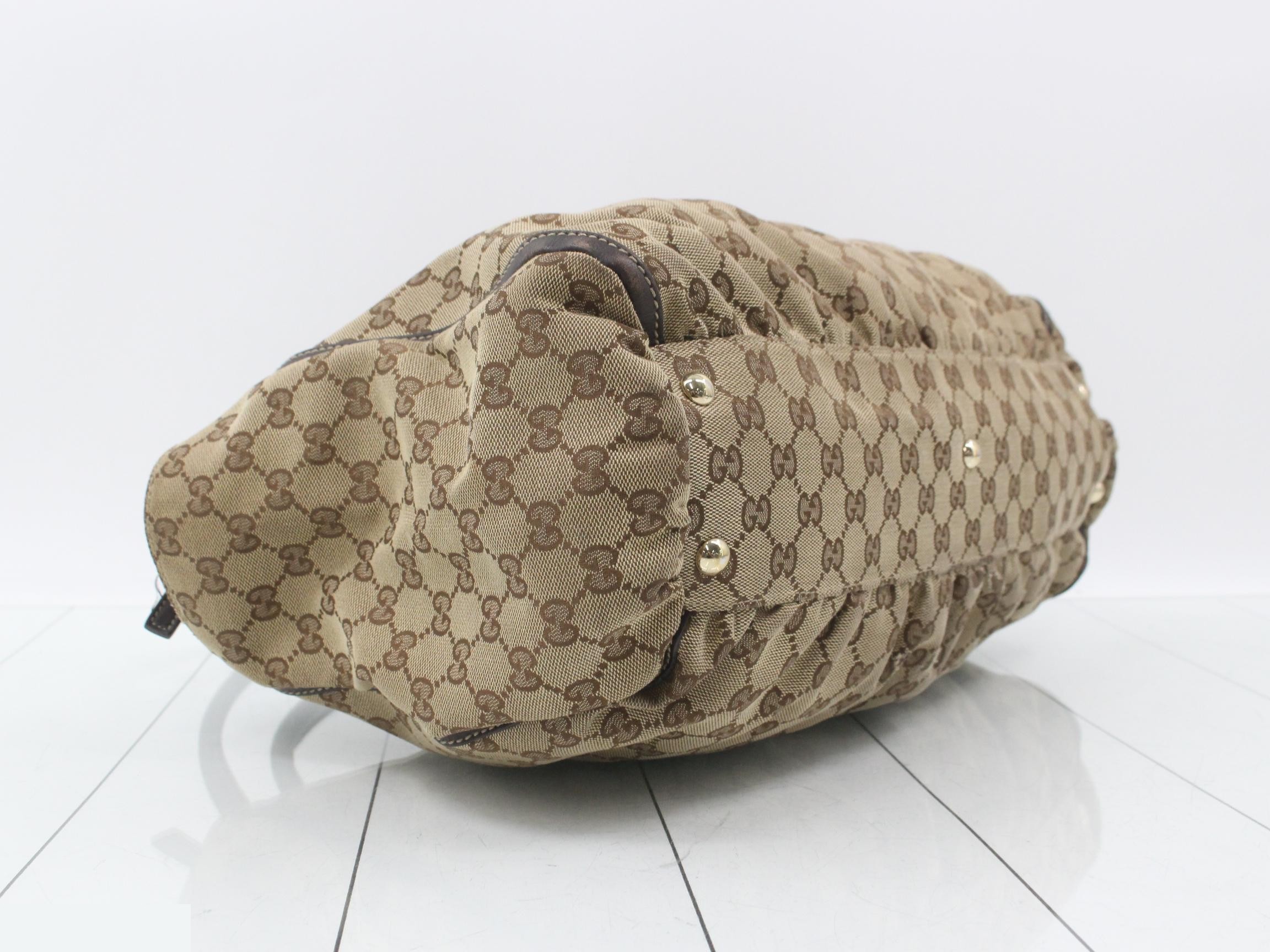 Abbey GG Canvas Leather Tote Bag — view 5