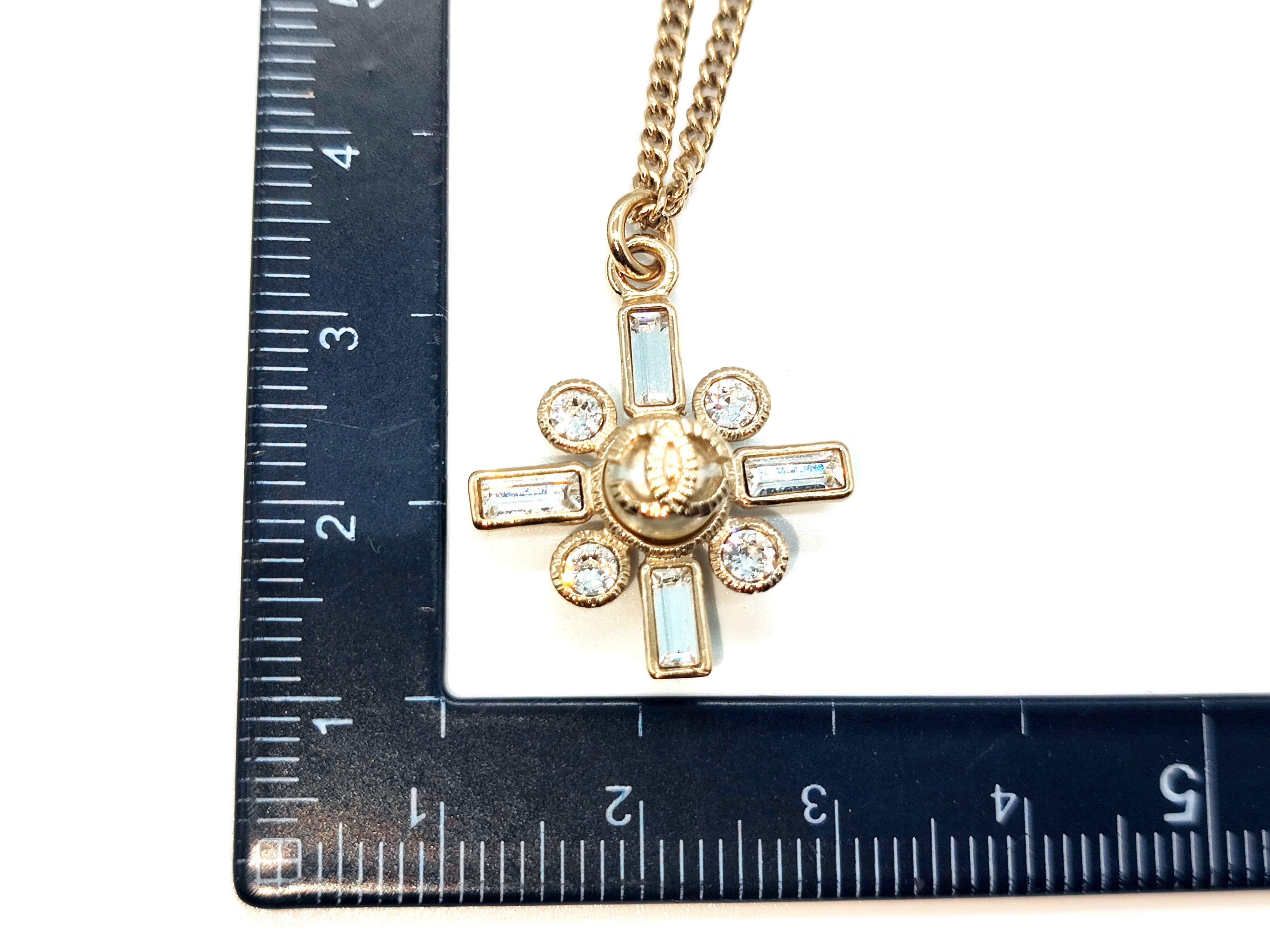 Coco Mark Rhinestone Necklace B19S, Neck circumference approx. 47cm — view 3