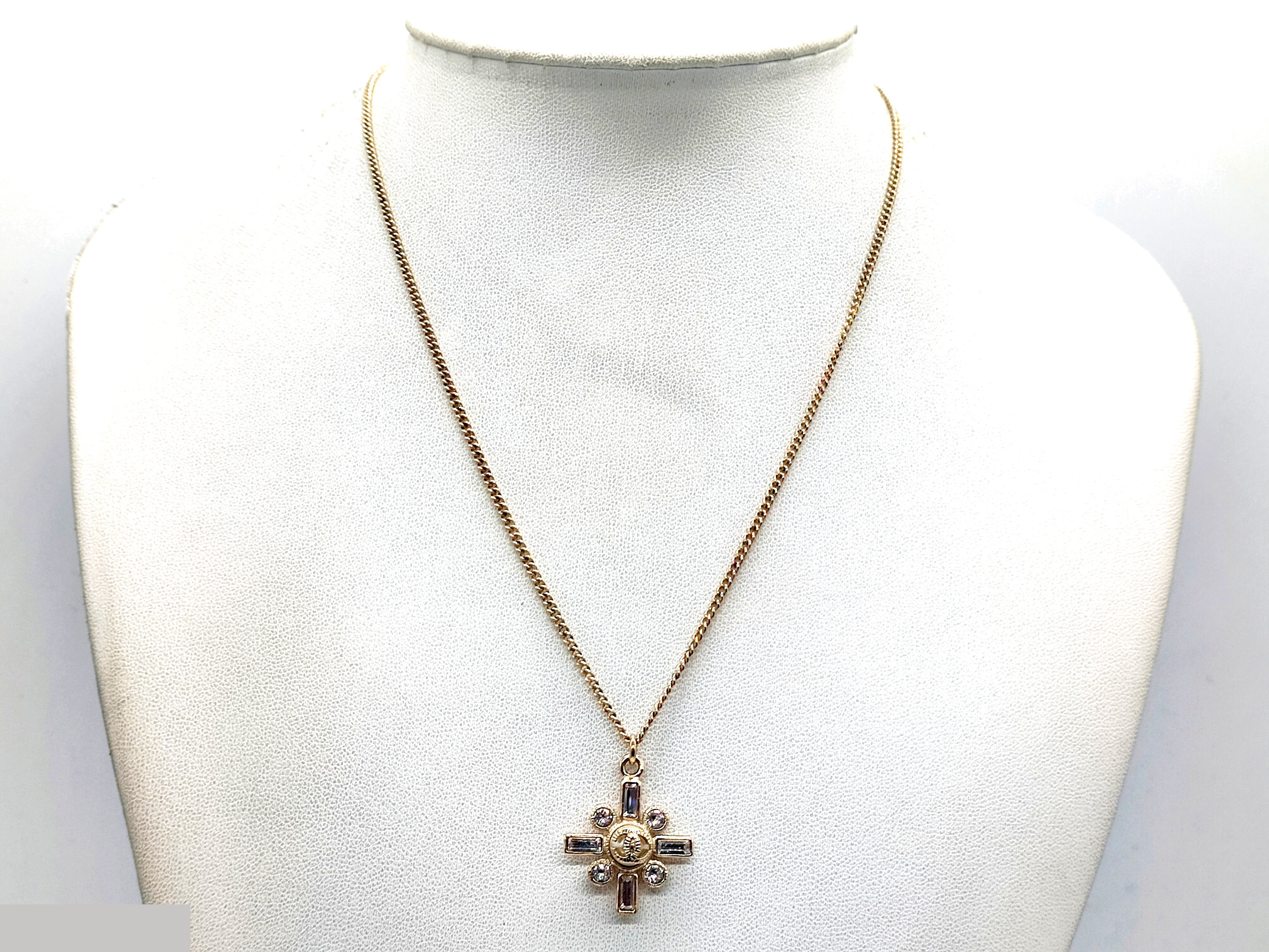 Coco Mark Rhinestone Necklace B19S, Neck circumference approx. 47cm — view 4