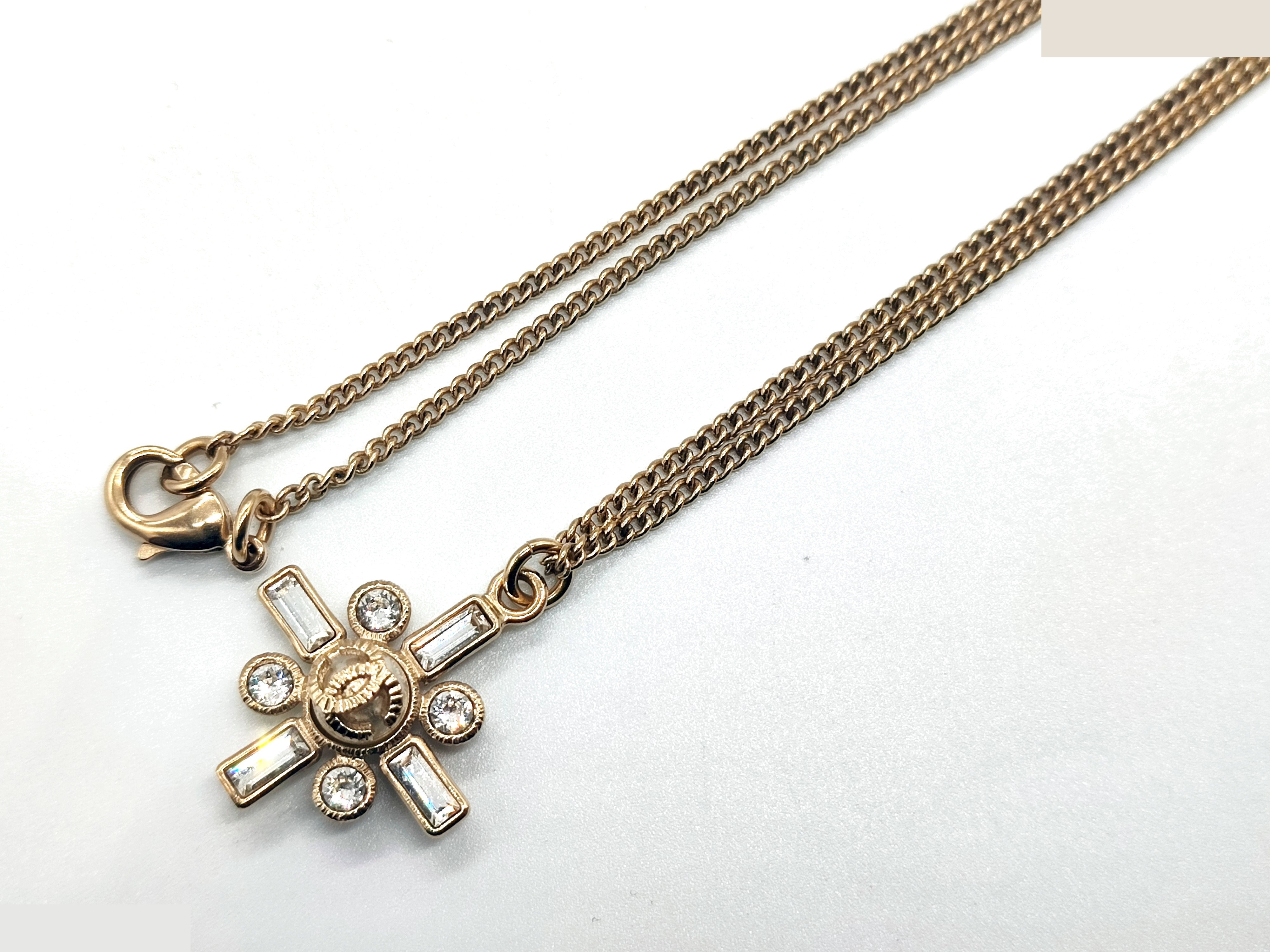 Coco Mark Rhinestone Necklace B19S, Neck circumference approx. 47cm — view 6