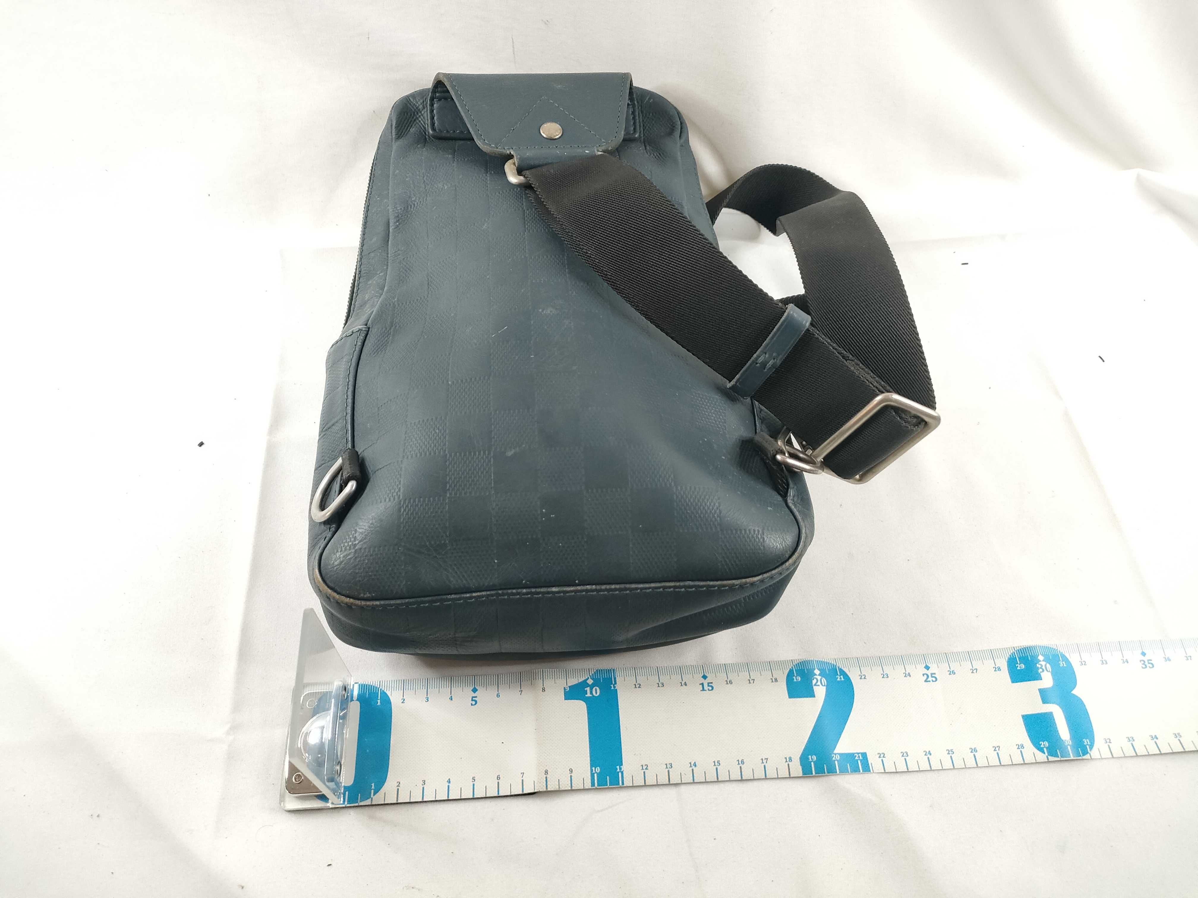 ID- Damier Infini Avenue Sling Bag #N41720 MB4107 Black Shoulder Bag — view 2