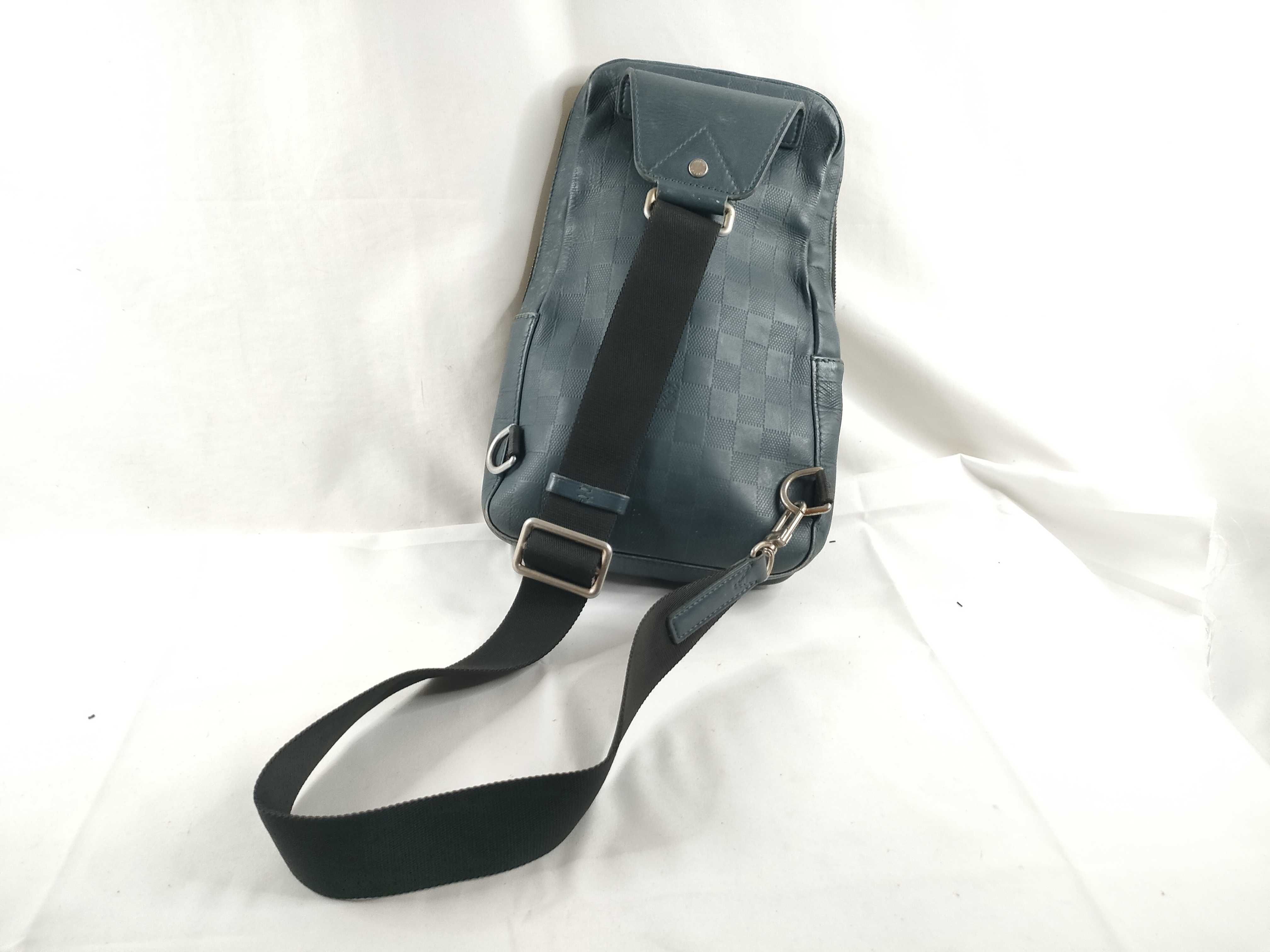 ID- Damier Infini Avenue Sling Bag #N41720 MB4107 Black Shoulder Bag — view 6