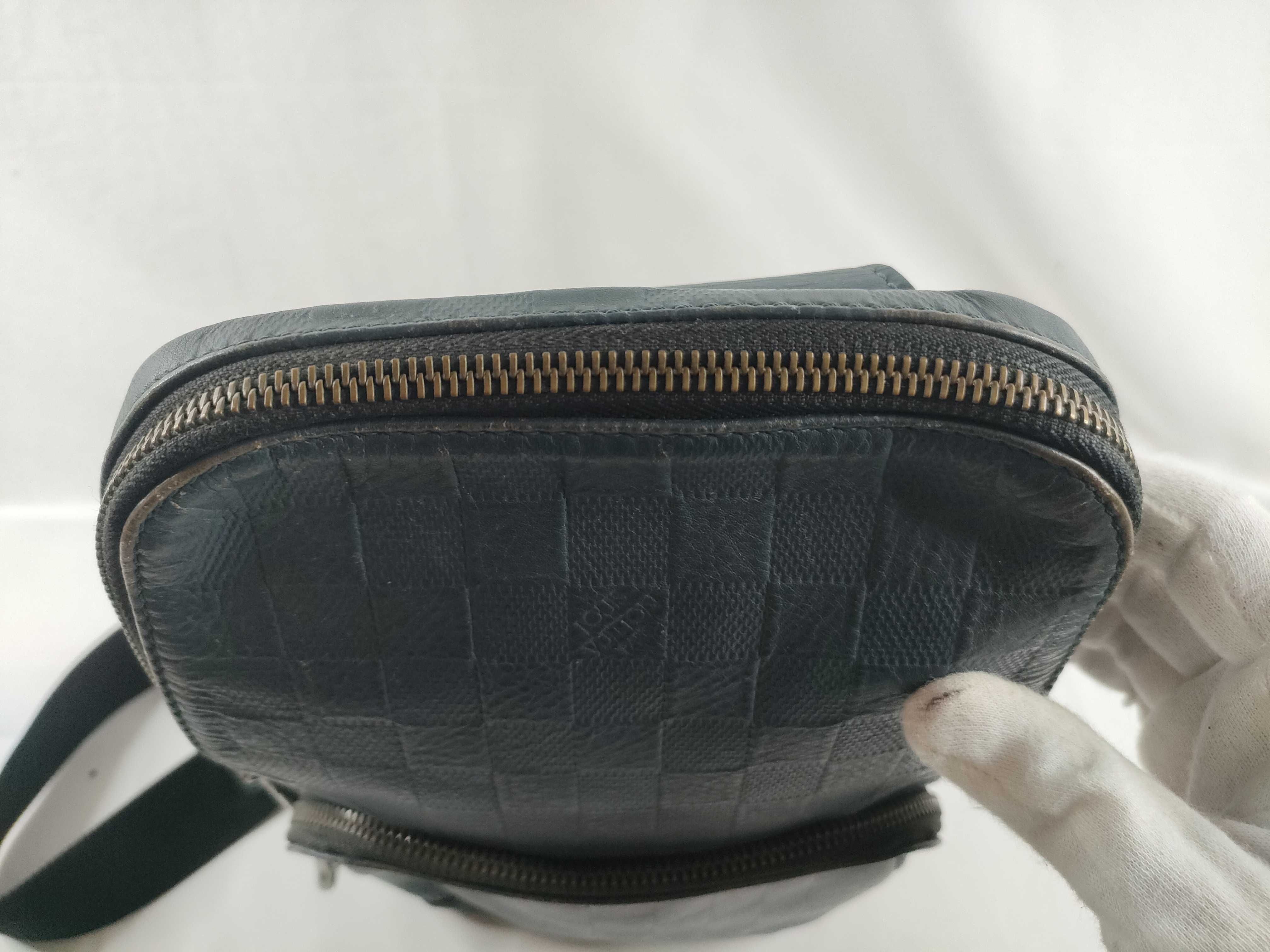 ID- Damier Infini Avenue Sling Bag #N41720 MB4107 Black Shoulder Bag — view 9