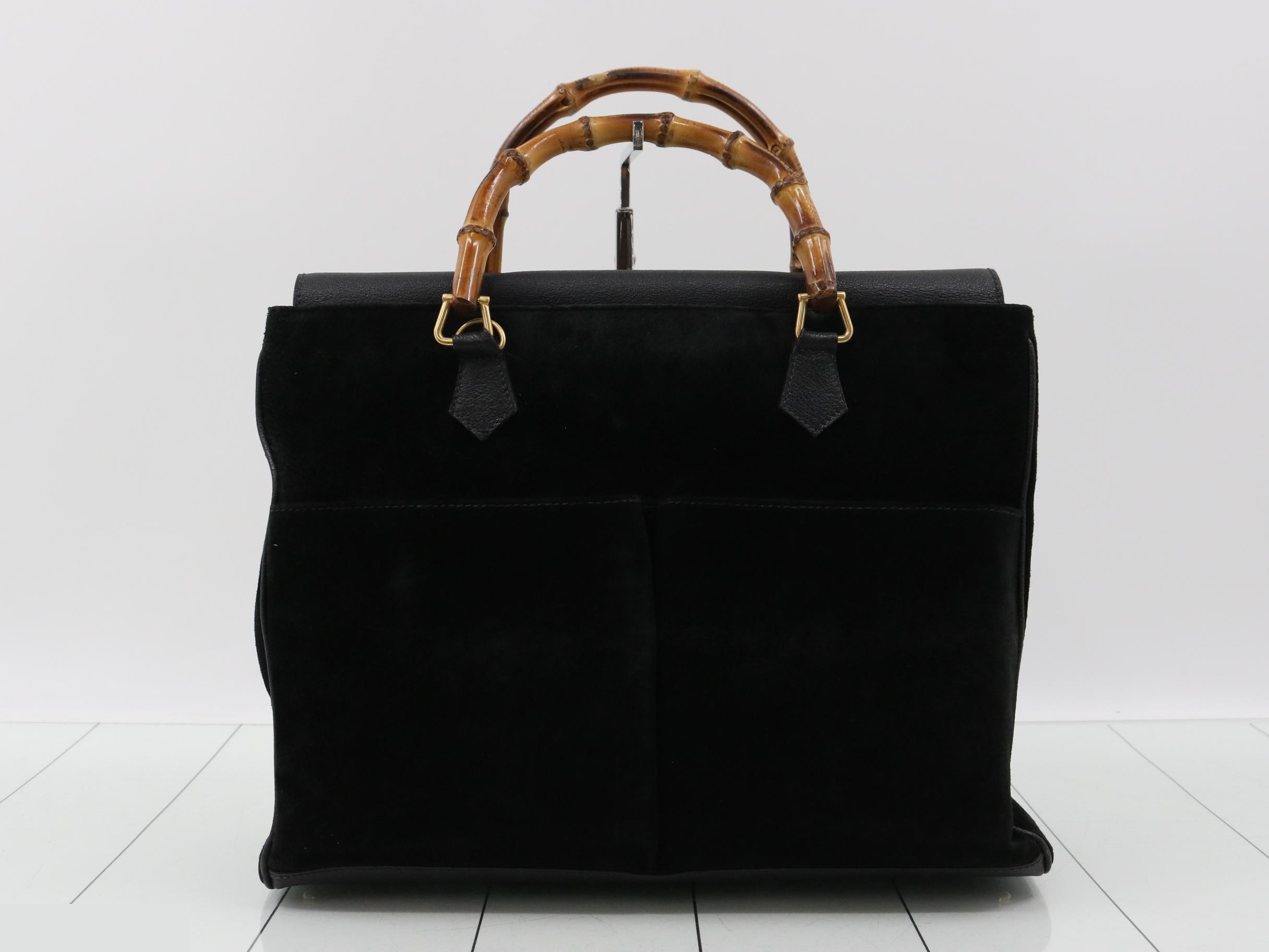 Bamboo Suede 2-Way Tote Bag (Shoulder Bag)