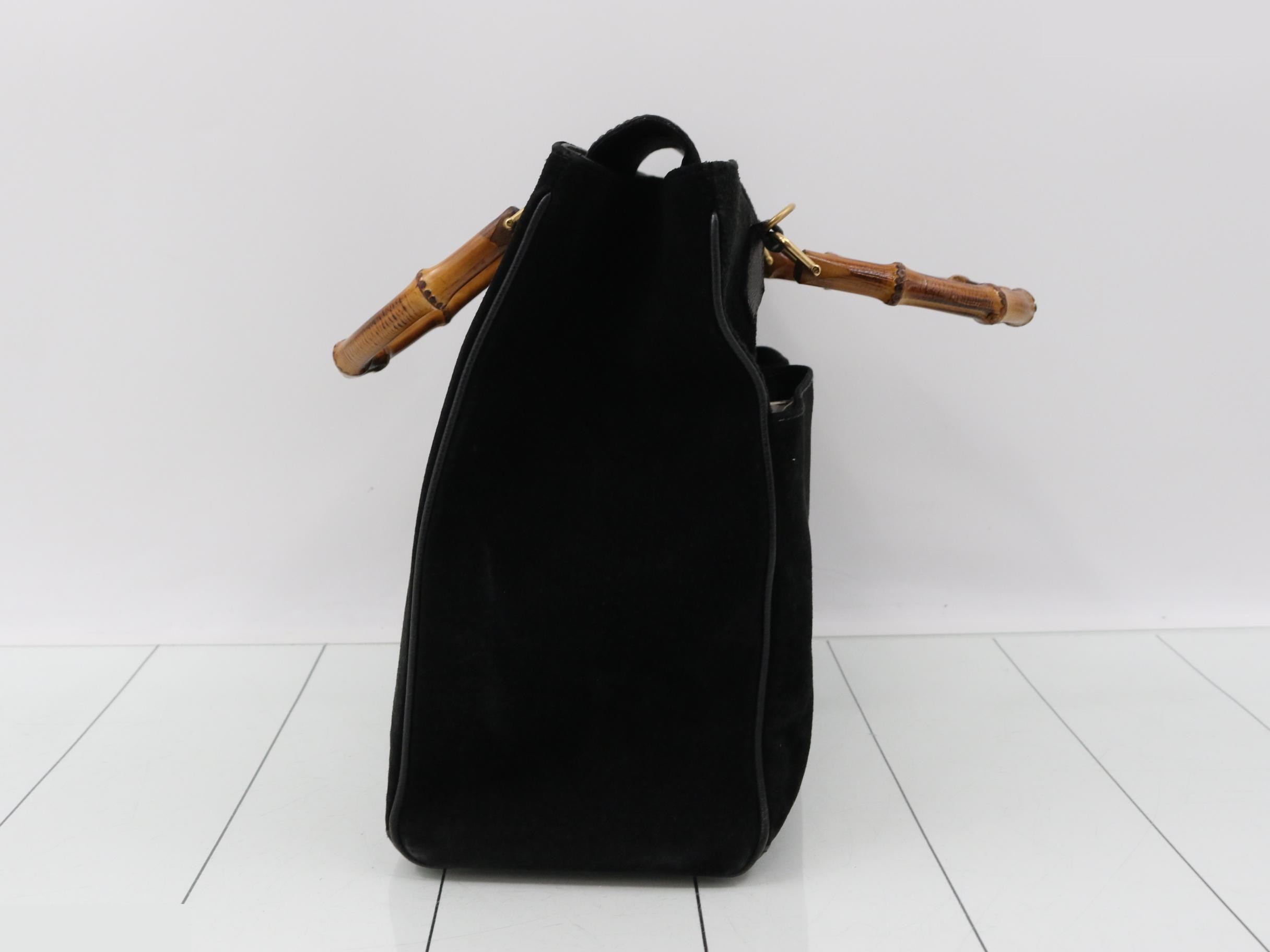Bamboo Suede 2-Way Tote Bag (Shoulder Bag) — view 4