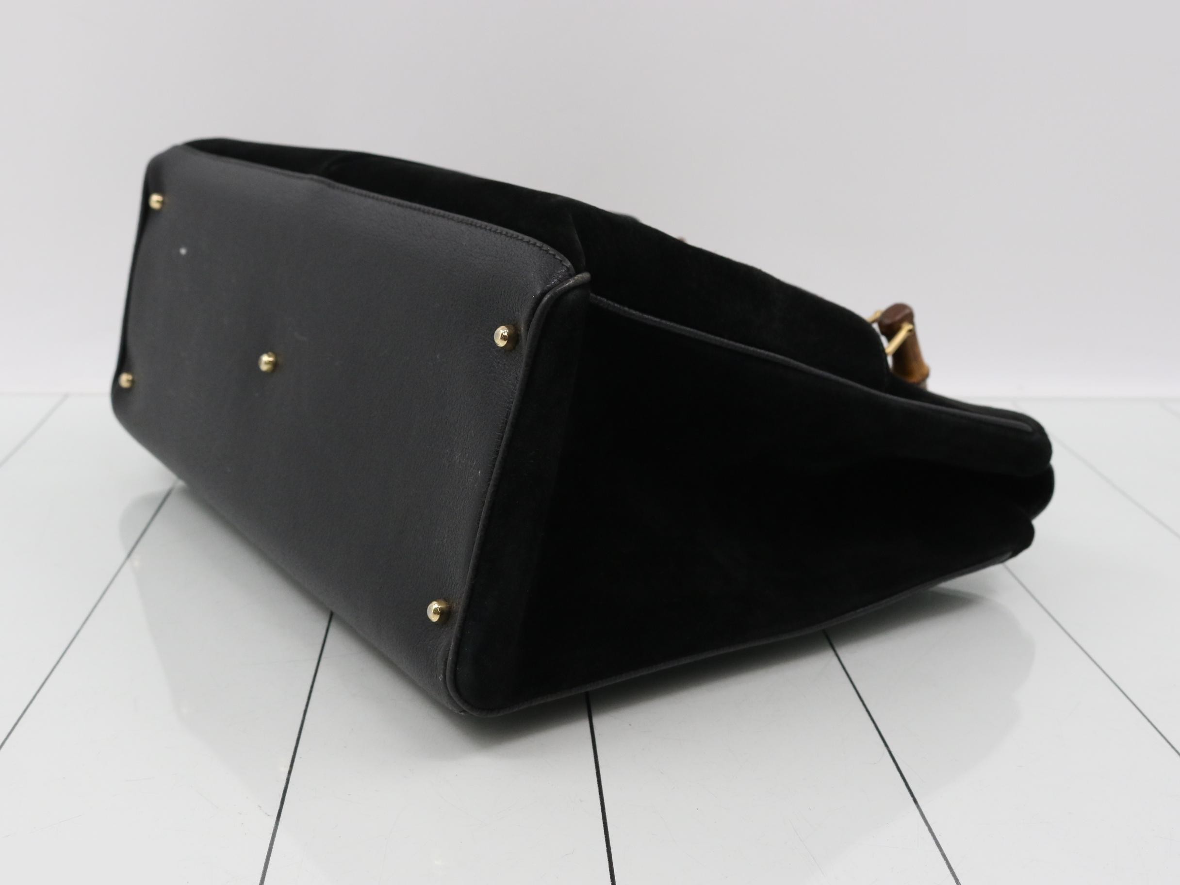 Bamboo Suede 2-Way Tote Bag (Shoulder Bag) — view 6