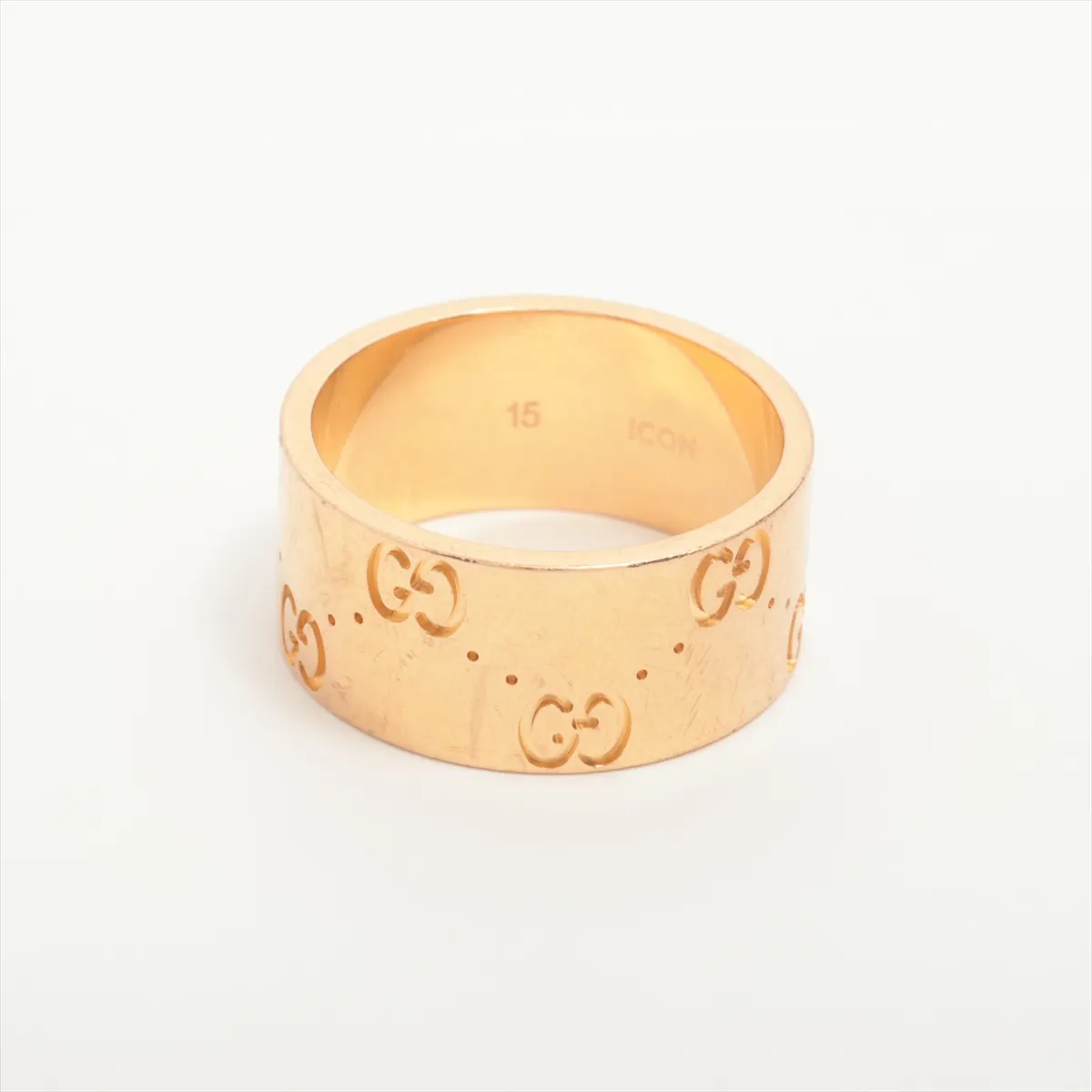 Icon Wide Ring, 750 (PG), 9.6g, 15, dents, — view 2
