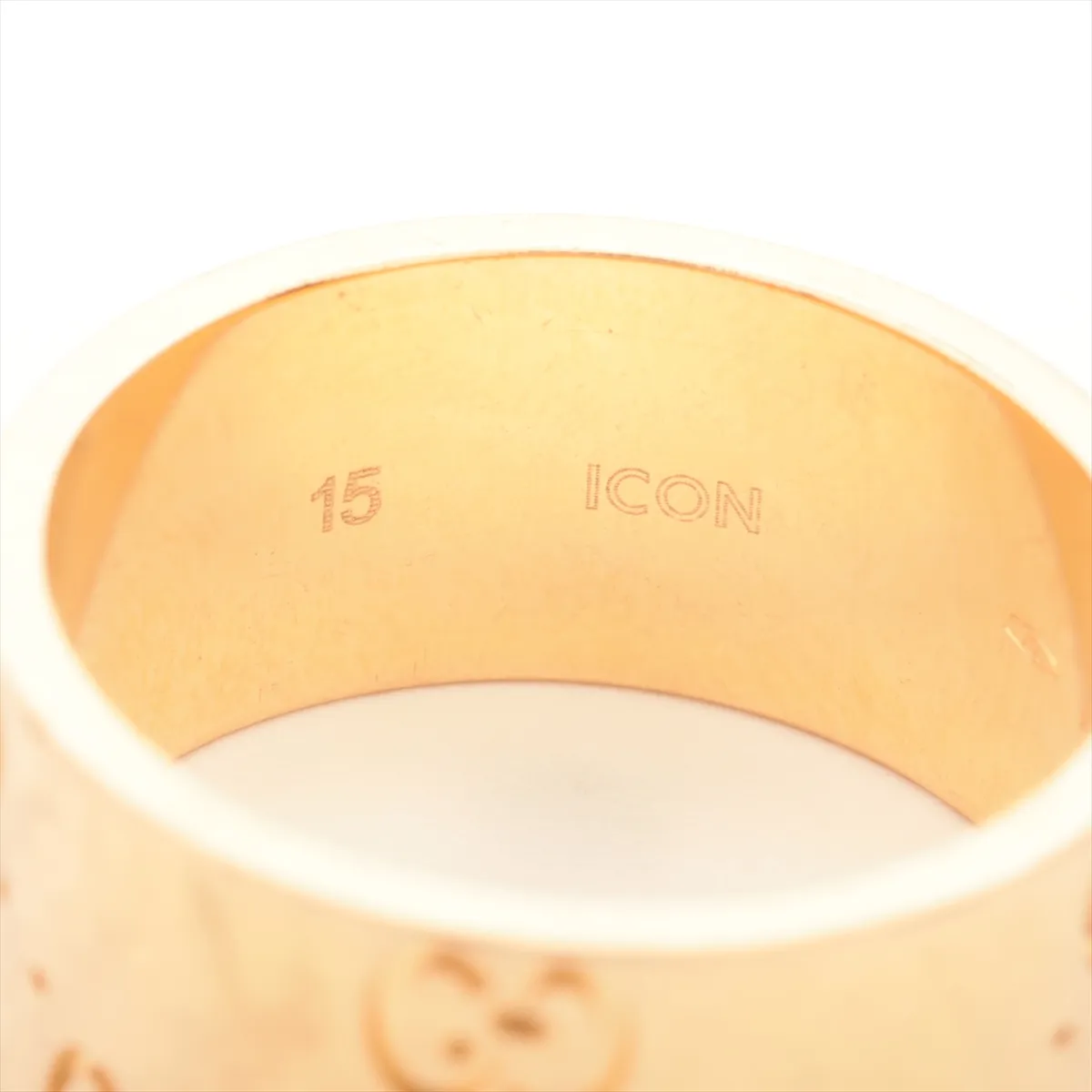 Icon Wide Ring, 750 (PG), 9.6g, 15, dents, — view 3