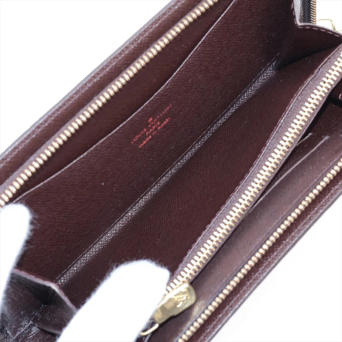 Damier Portemonnaie Zip N61728 CA0012 Brown Long Wallet — view 5