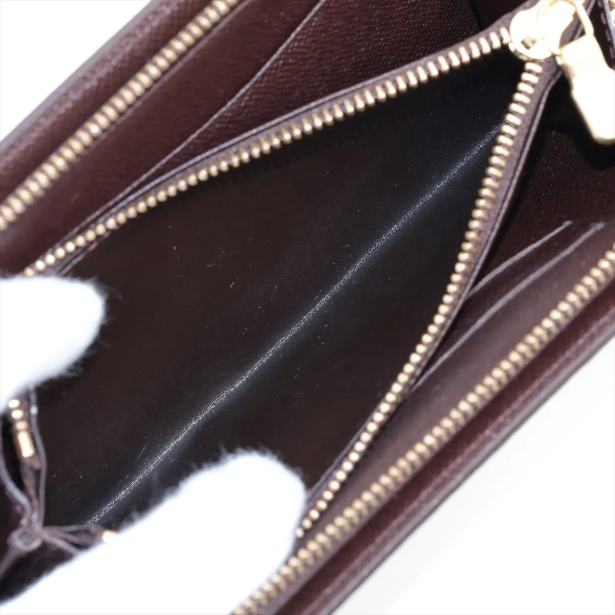 Damier Portemonnaie Zip N61728 CA0012 Brown Long Wallet — view 7