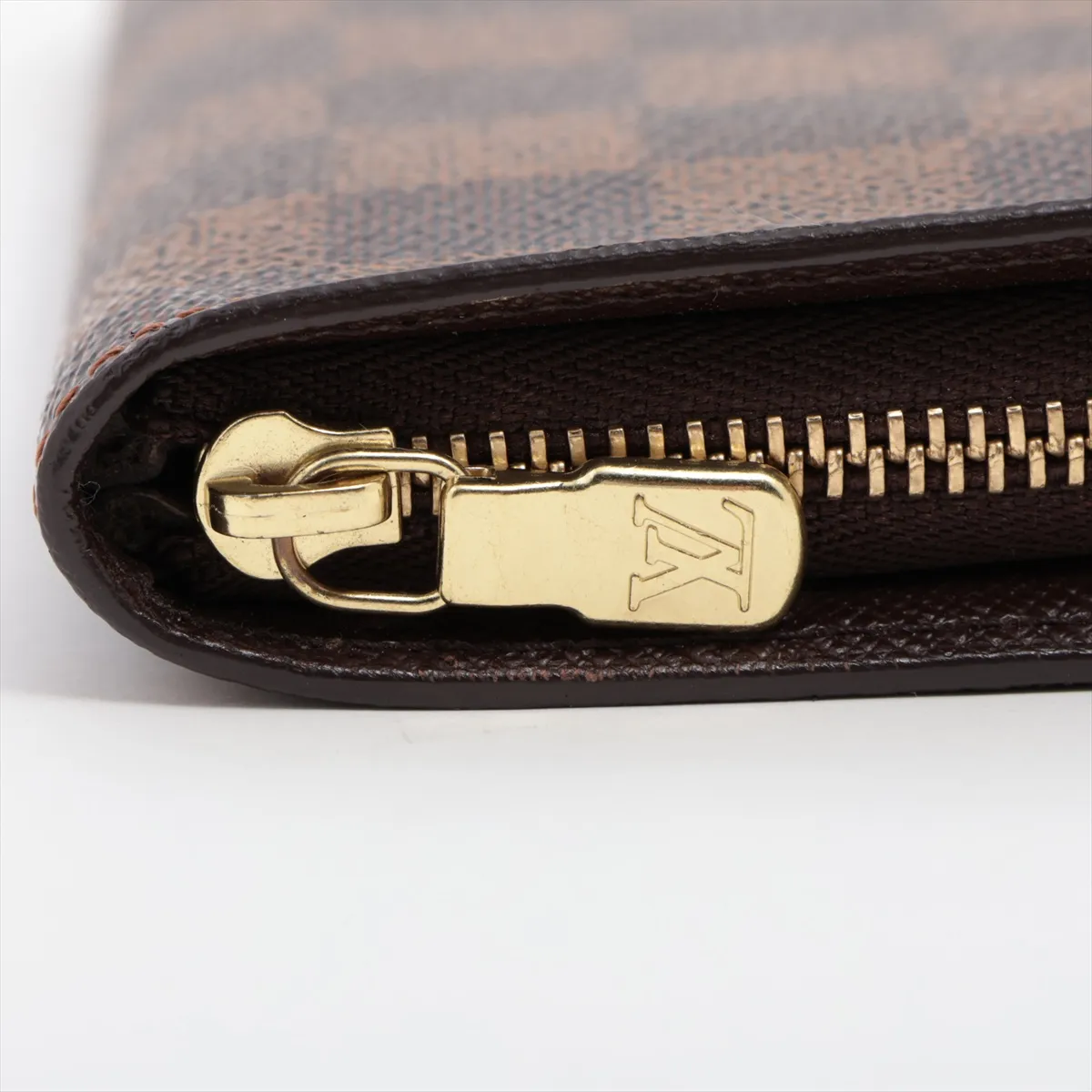 Damier Portemonnaie Zip N61728 CA0012 Brown Long Wallet — view 10