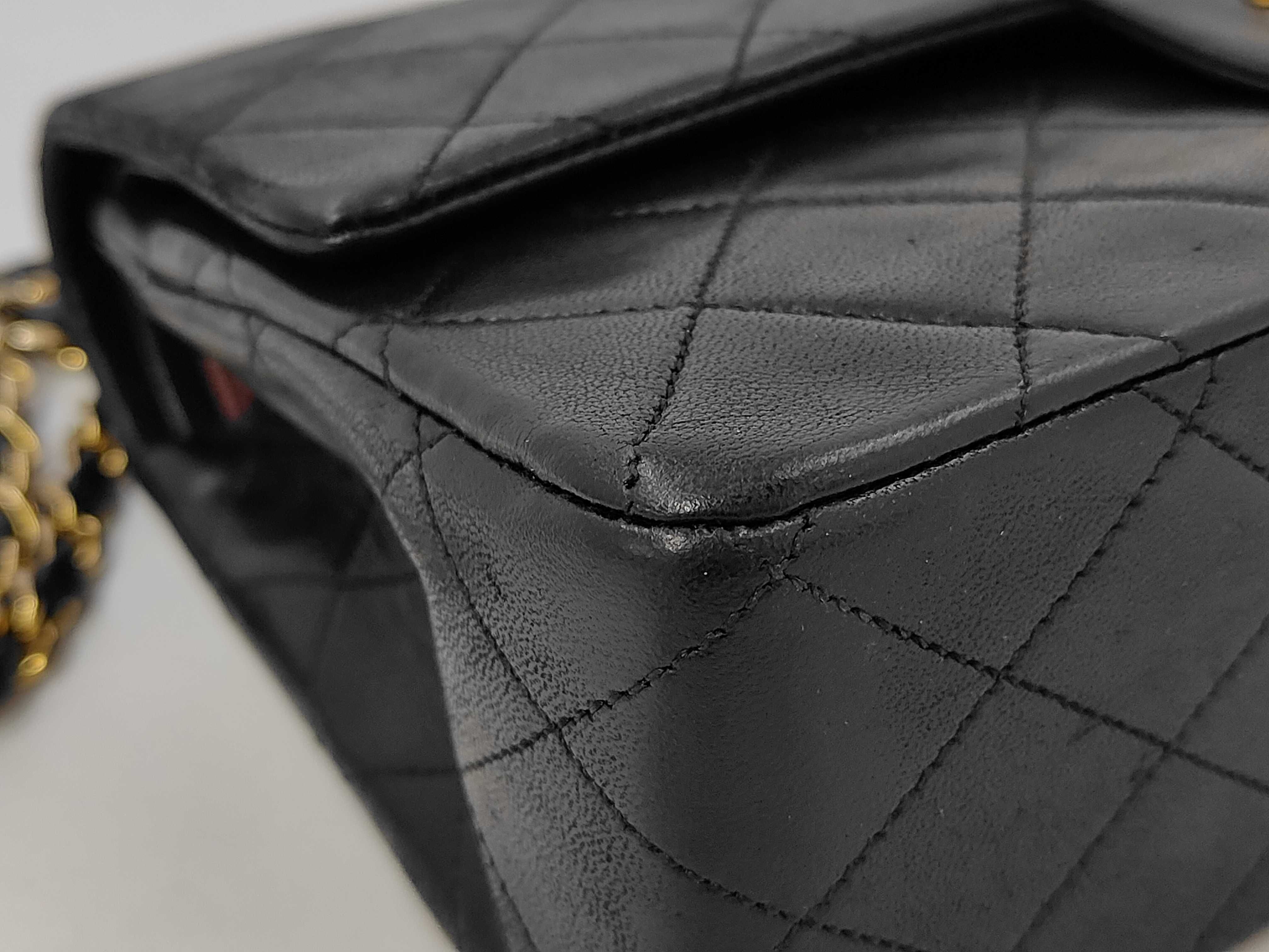 Matelassé 25 Lambskin Double Flap Double Chain Shoulder Bag — view 7