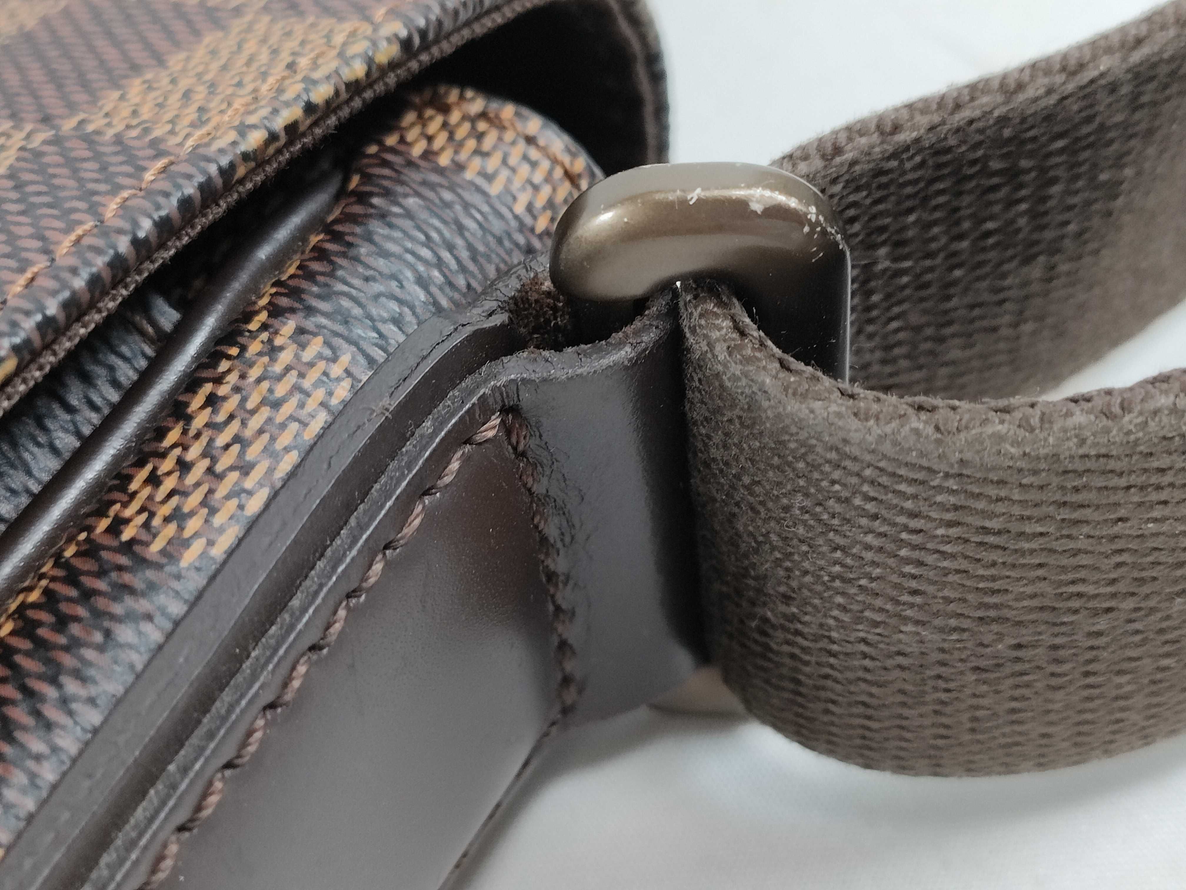 Damier District PM Damier Canvas Brown Shoulder Bag — view 5