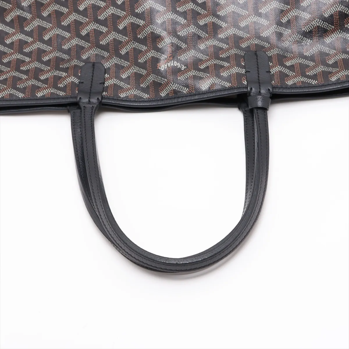 Saint Louis PM PVC x Leather Tote Bag, Black — view 5