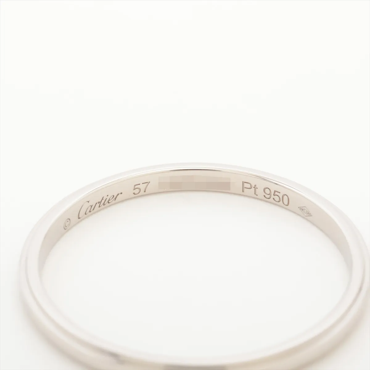 Damour Ring, Pt950, 2.2g, Size 57, WCV346 — view 3