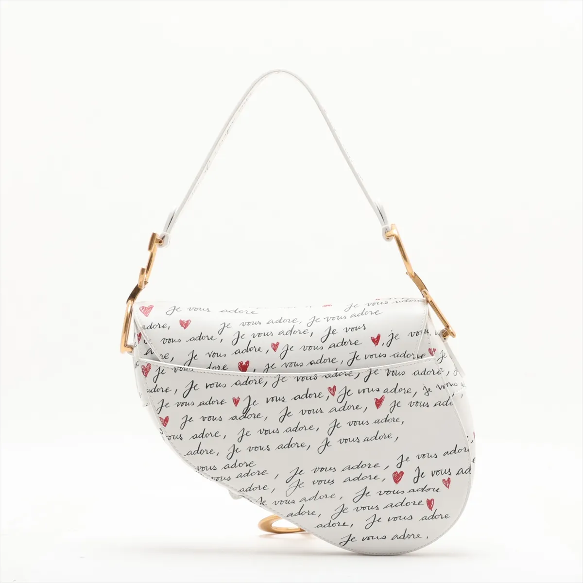 Amour Saddle Leather 2-Way Shoulder Bag White Lucky Star — view 2