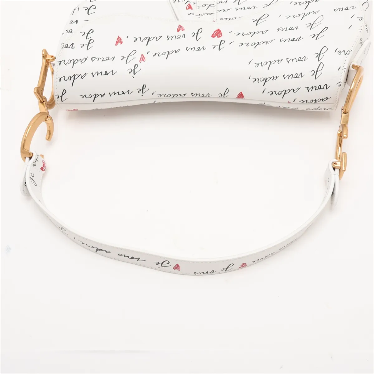 Amour Saddle Leather 2-Way Shoulder Bag White Lucky Star — view 5