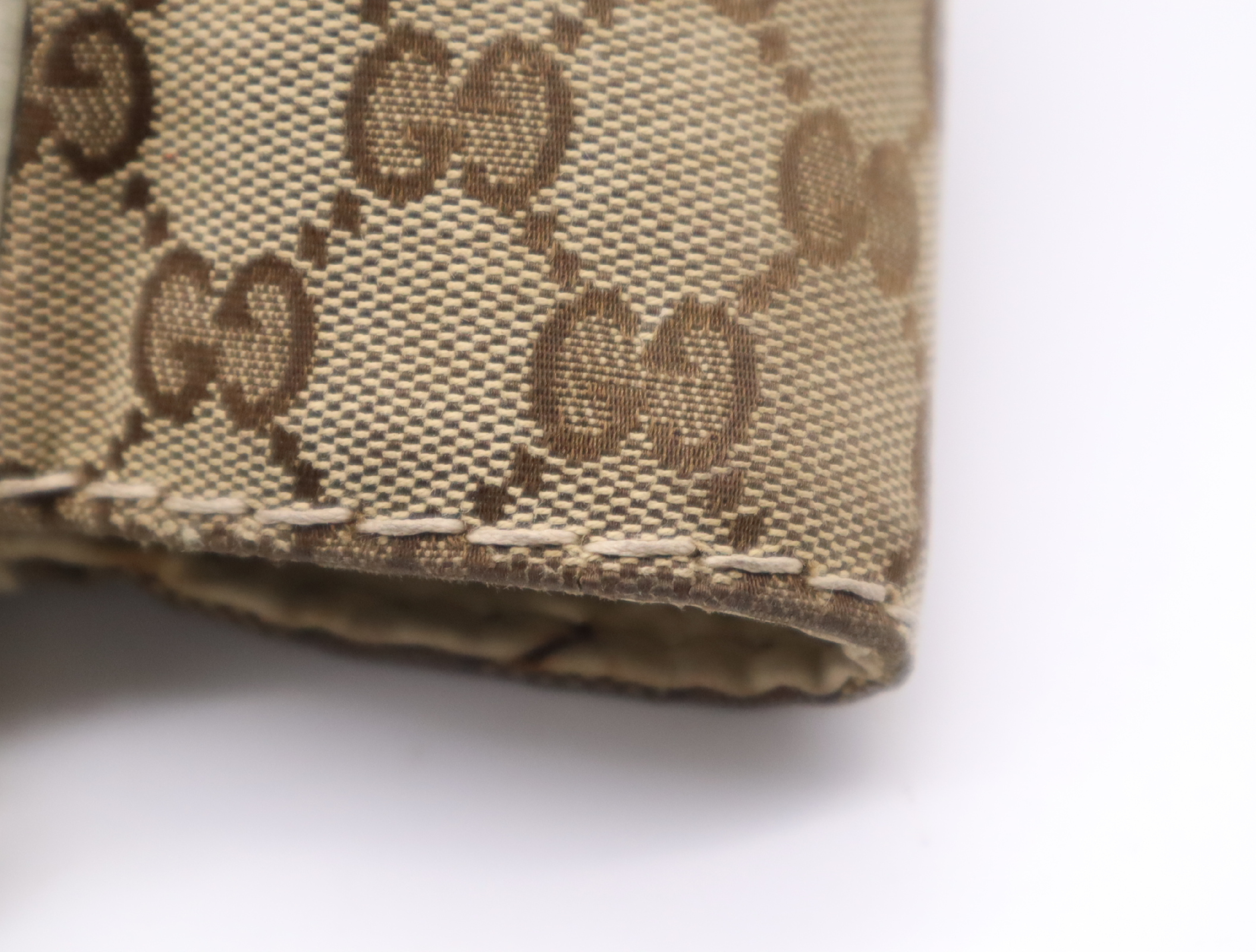 203504 Canvas x Leather Charlotte Handbag Brown Gold Hardware Handbag — view 11