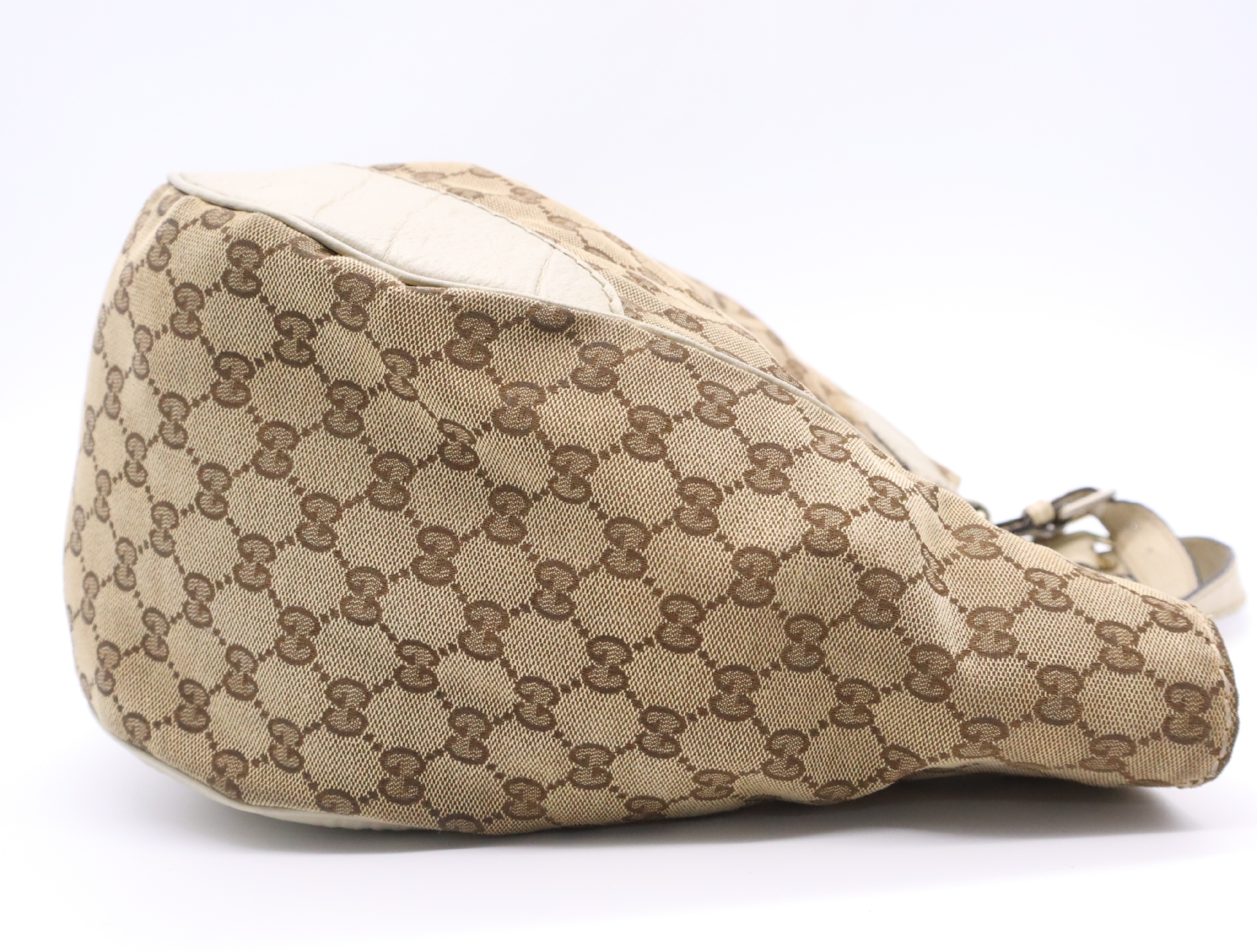 203504 Canvas x Leather Charlotte Handbag Brown Gold Hardware Handbag — view 5