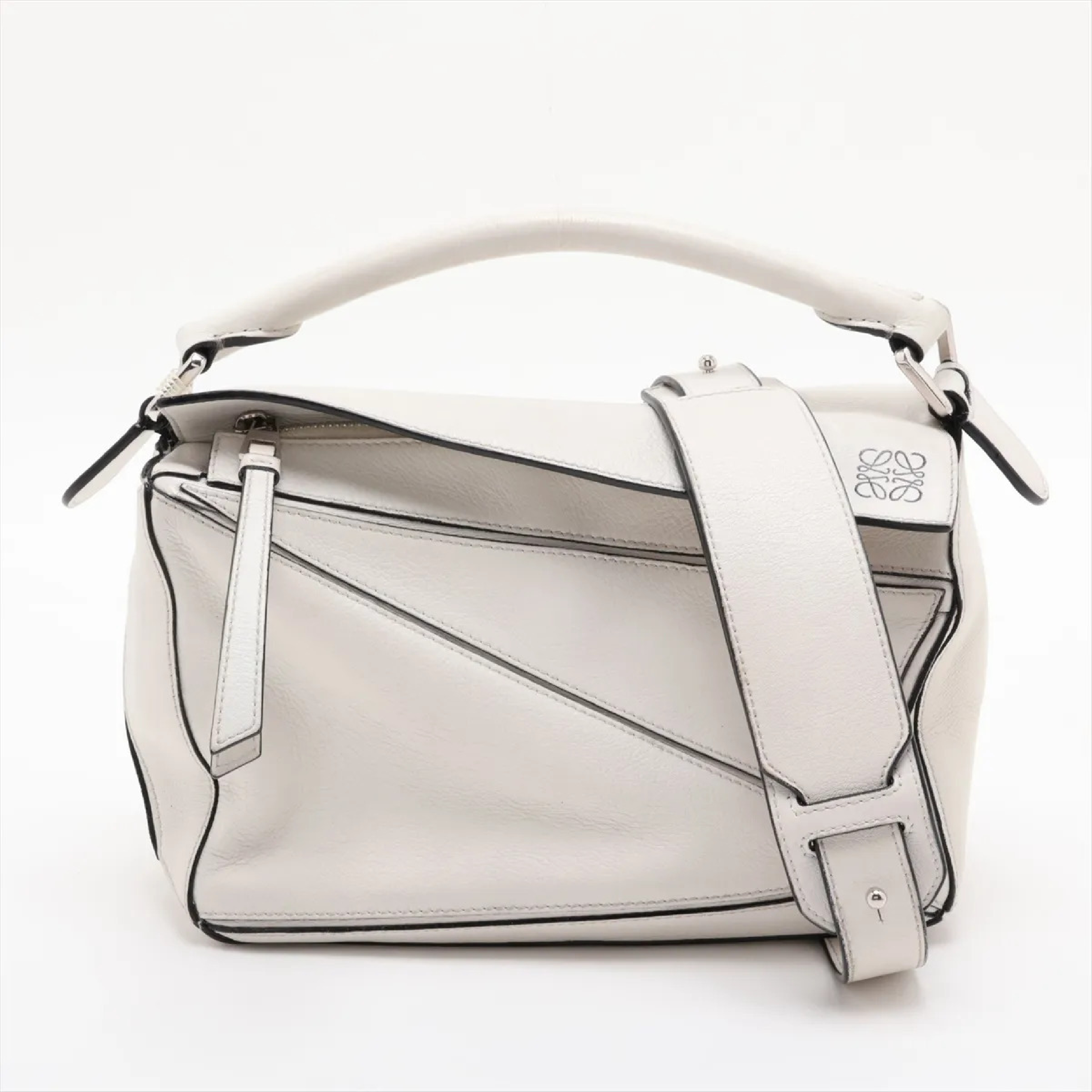 Puzzle Bag Small Leather 2-Way Handbag