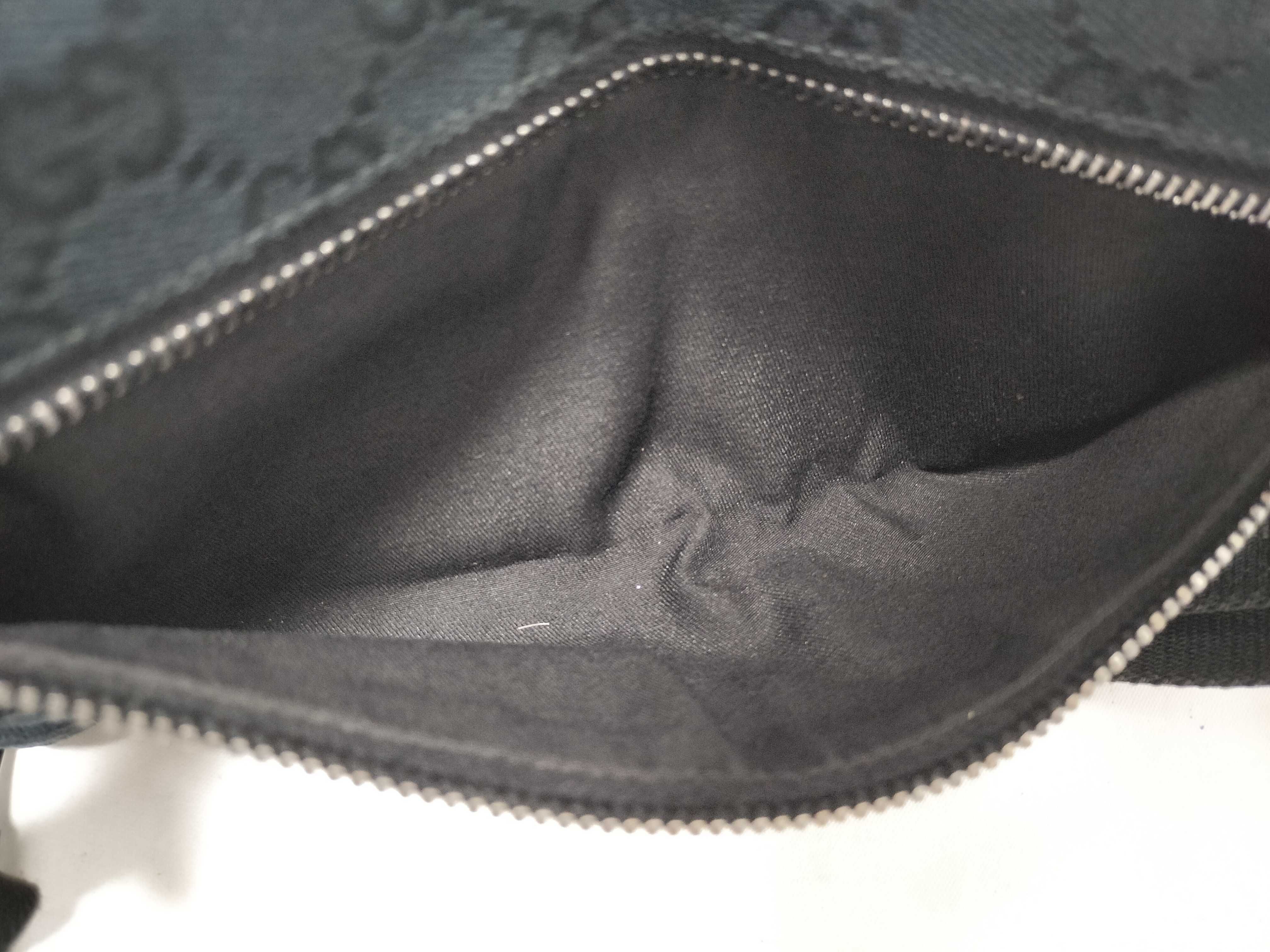 GG Canvas FR- GG Canvas x Leather Waist Bag Black 162962 Waist Bag — view 7
