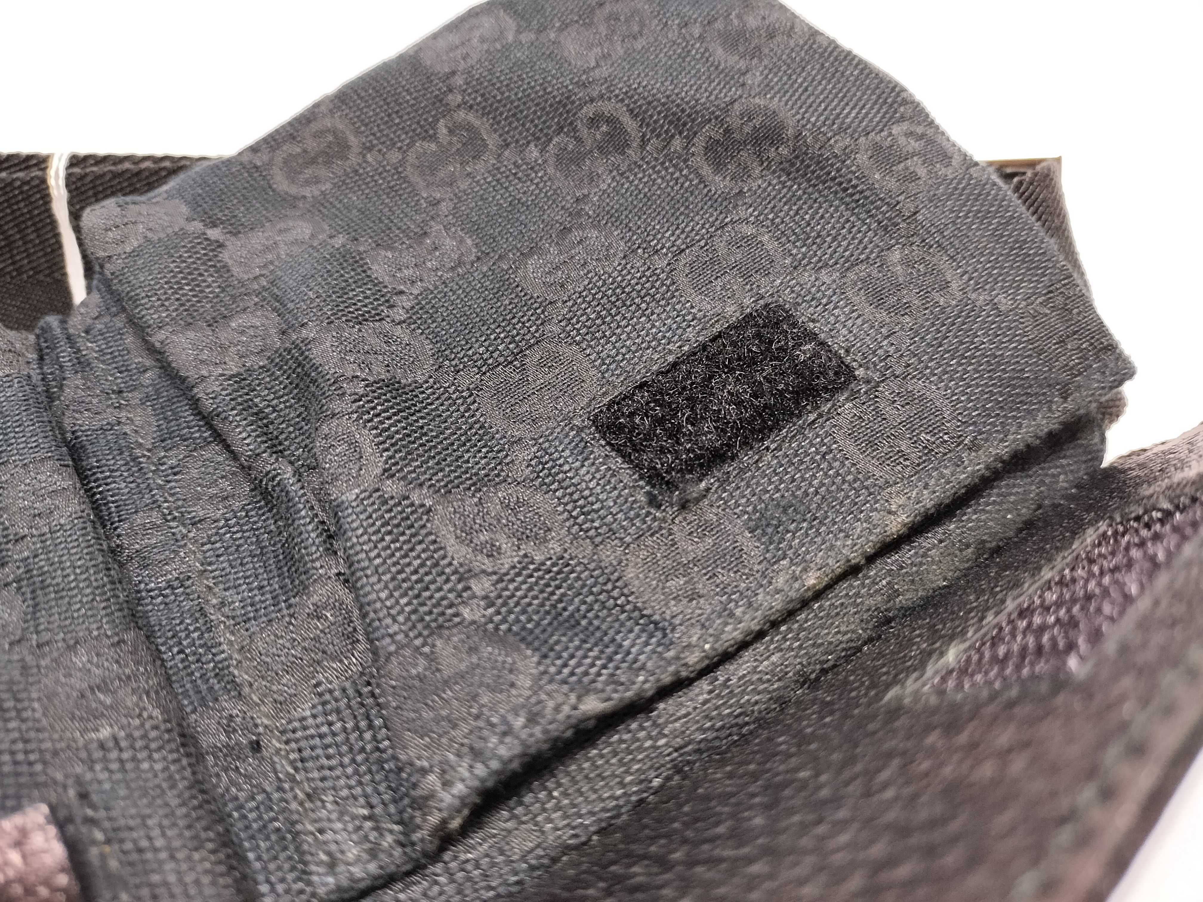 GG Canvas FR- GG Canvas x Leather Waist Bag Black 162962 Waist Bag — view 10