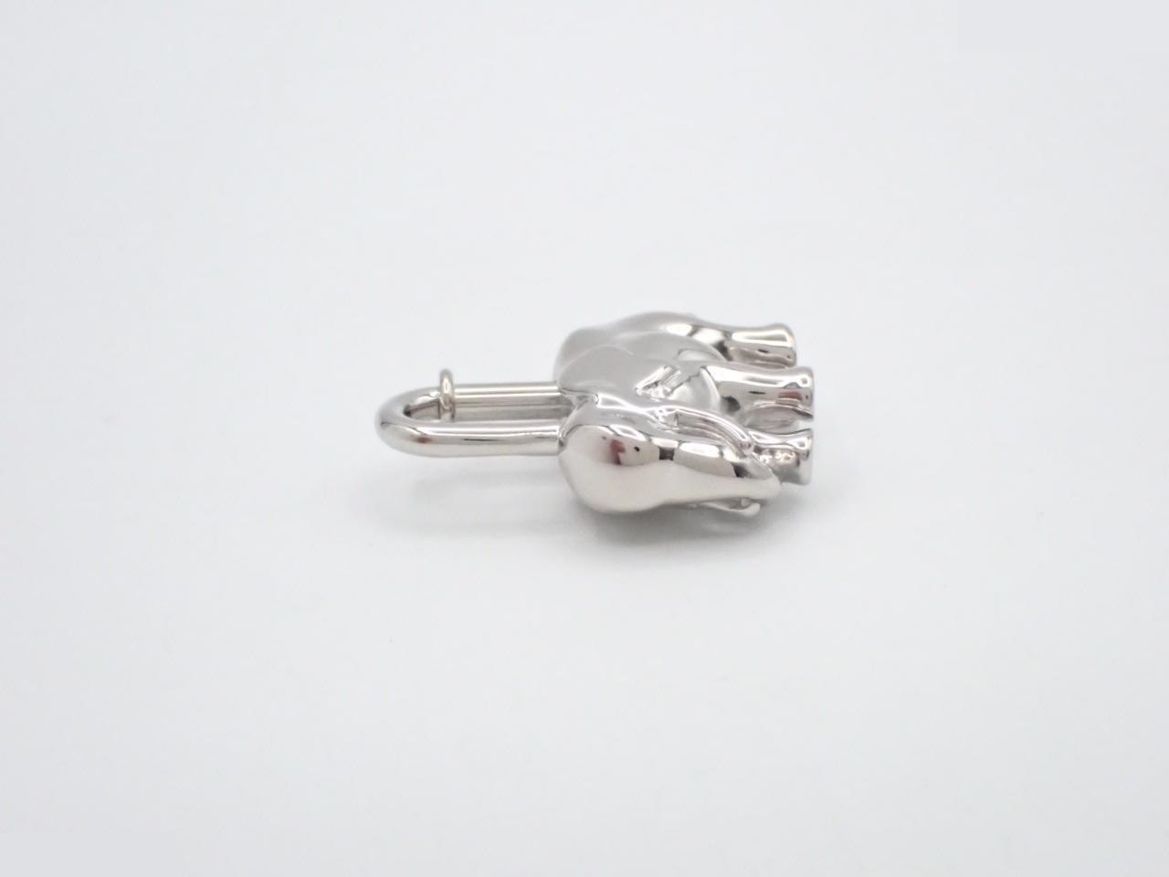 Cadena Charm, Elephant, Silver — view 3
