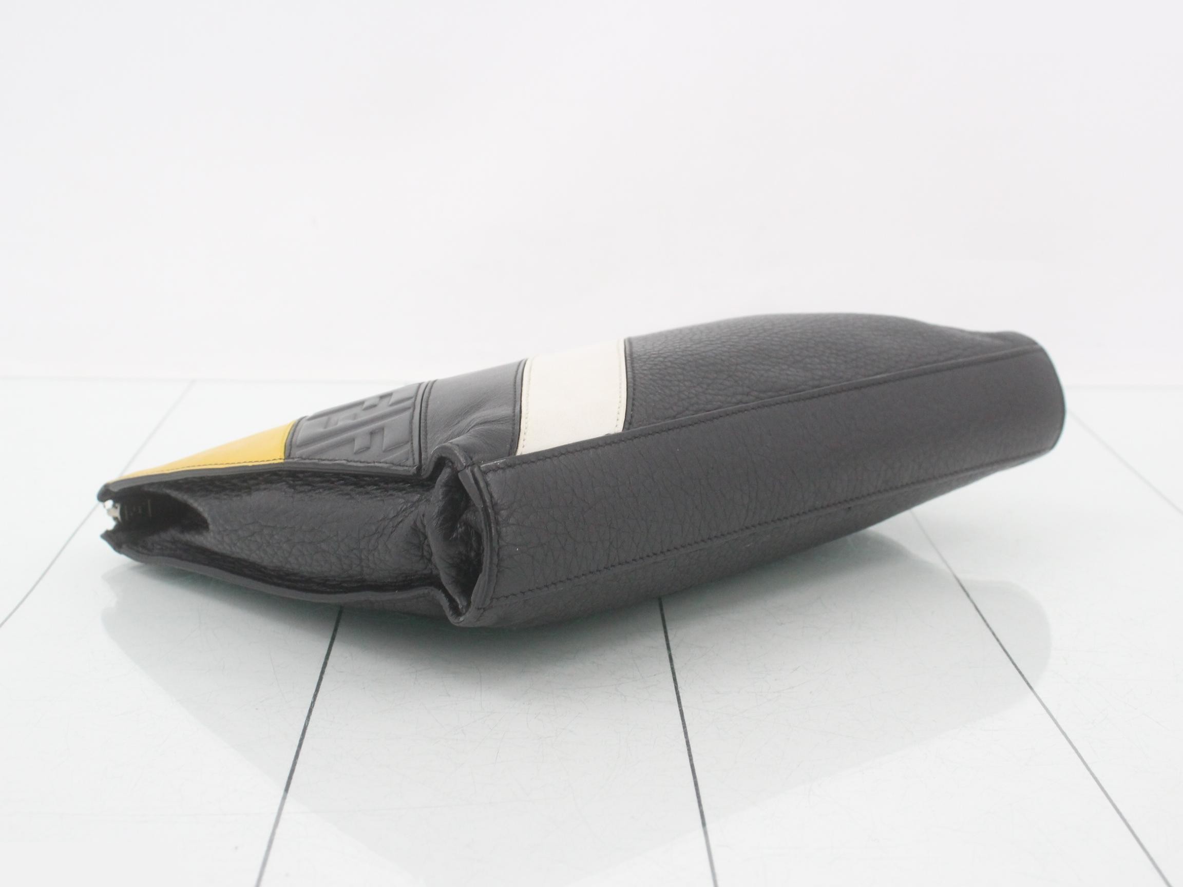 Diagonal Clutch Bag, Second Bag, Zucca Leather — view 5