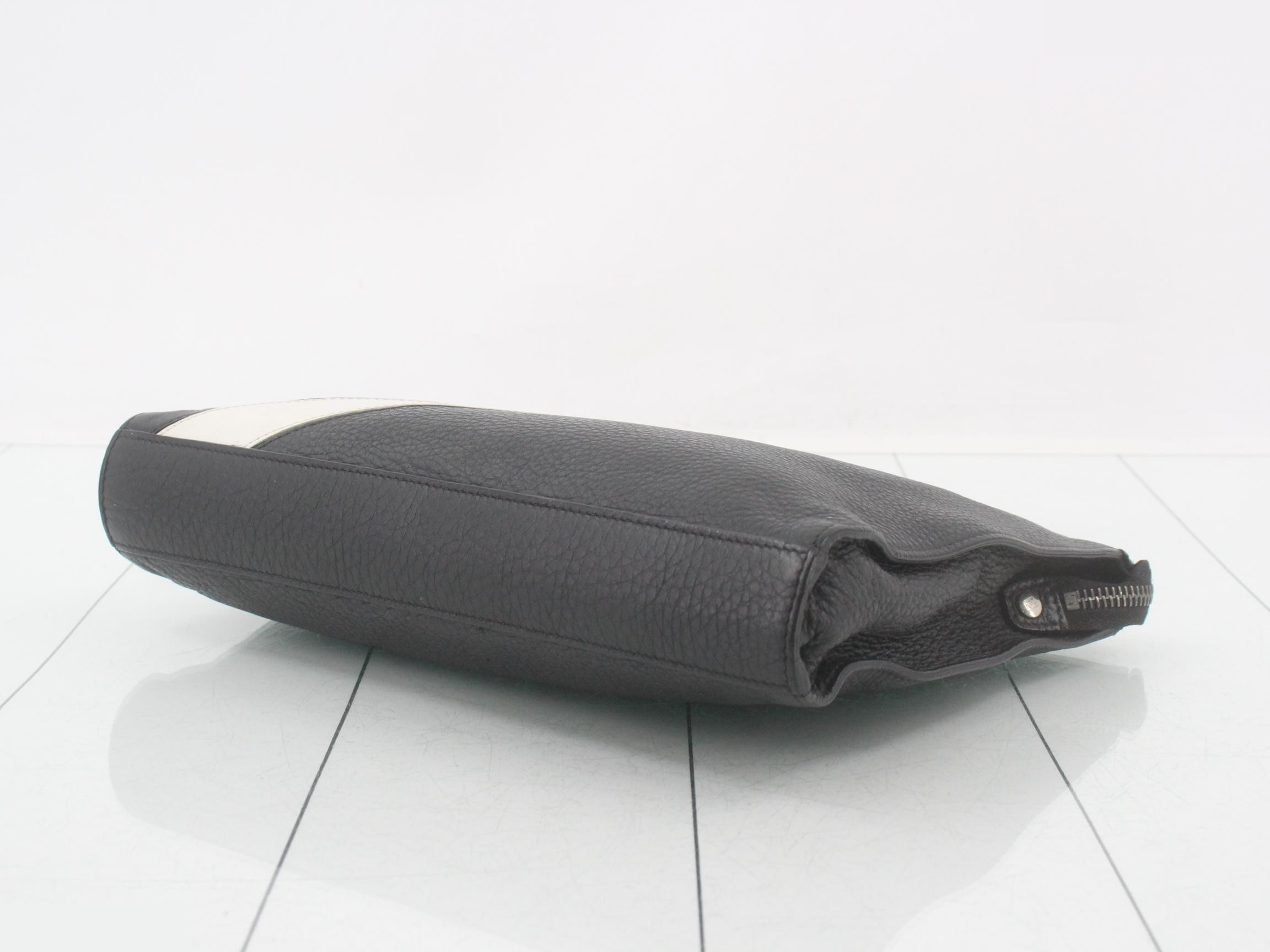 Diagonal Clutch Bag, Second Bag, Zucca Leather — view 6