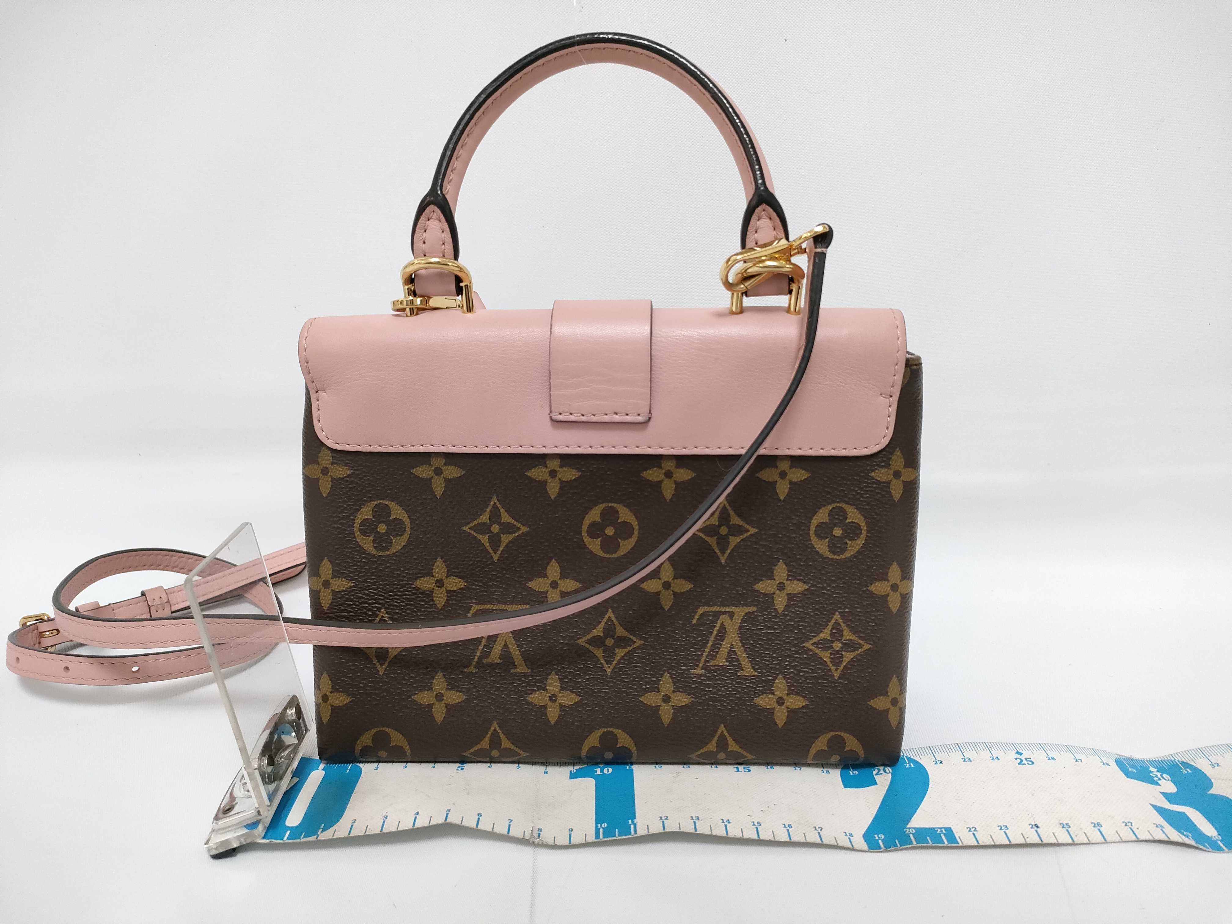 Monogram Louis Vuitton Monogram Pink Lockit M44080 Shoulder Bag — view 2