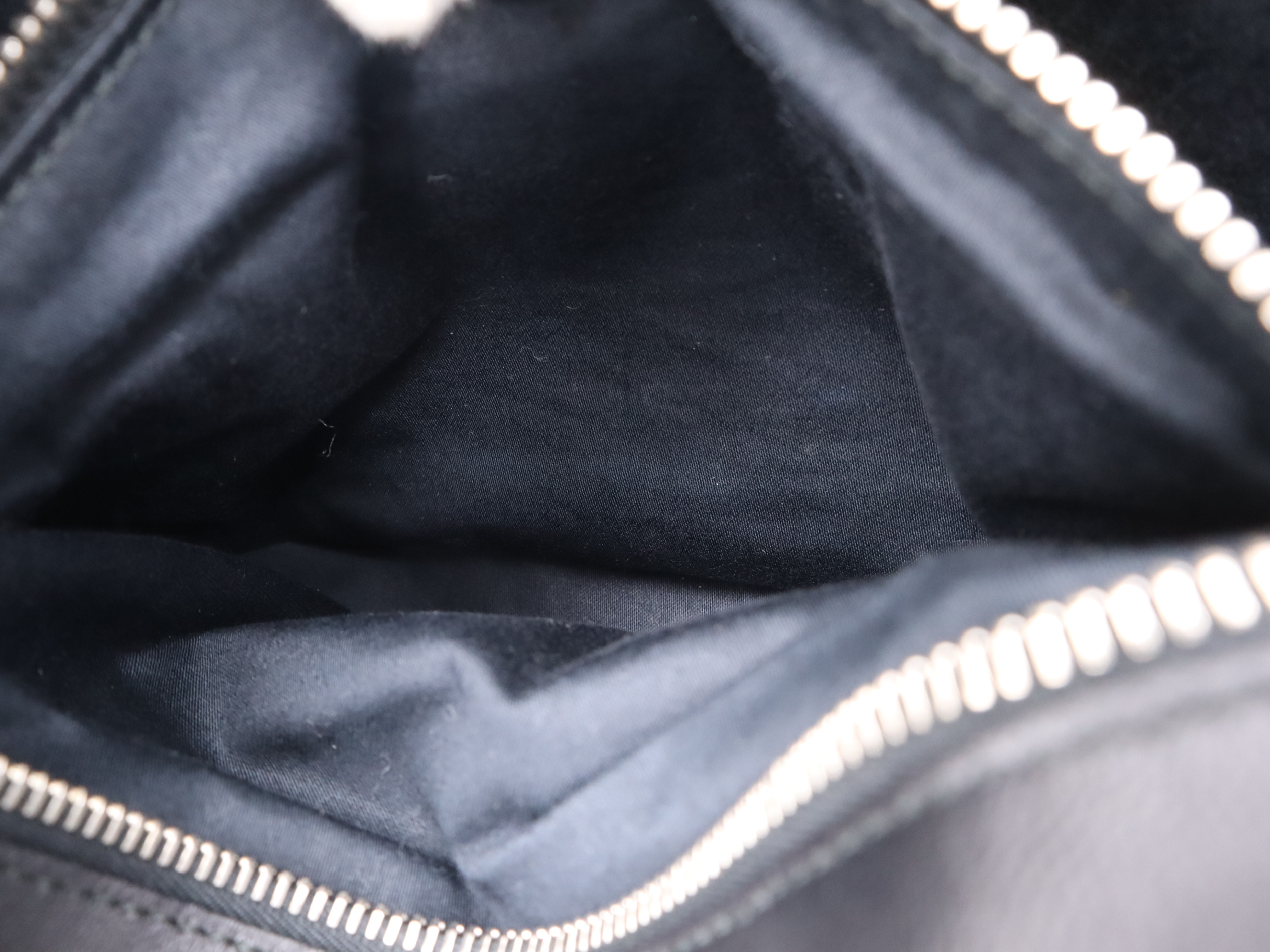 Leather Matelassé Nappa Crystal Handbag with 2 Shoulder Straps and Dust Bag - Black Handbag — view 12