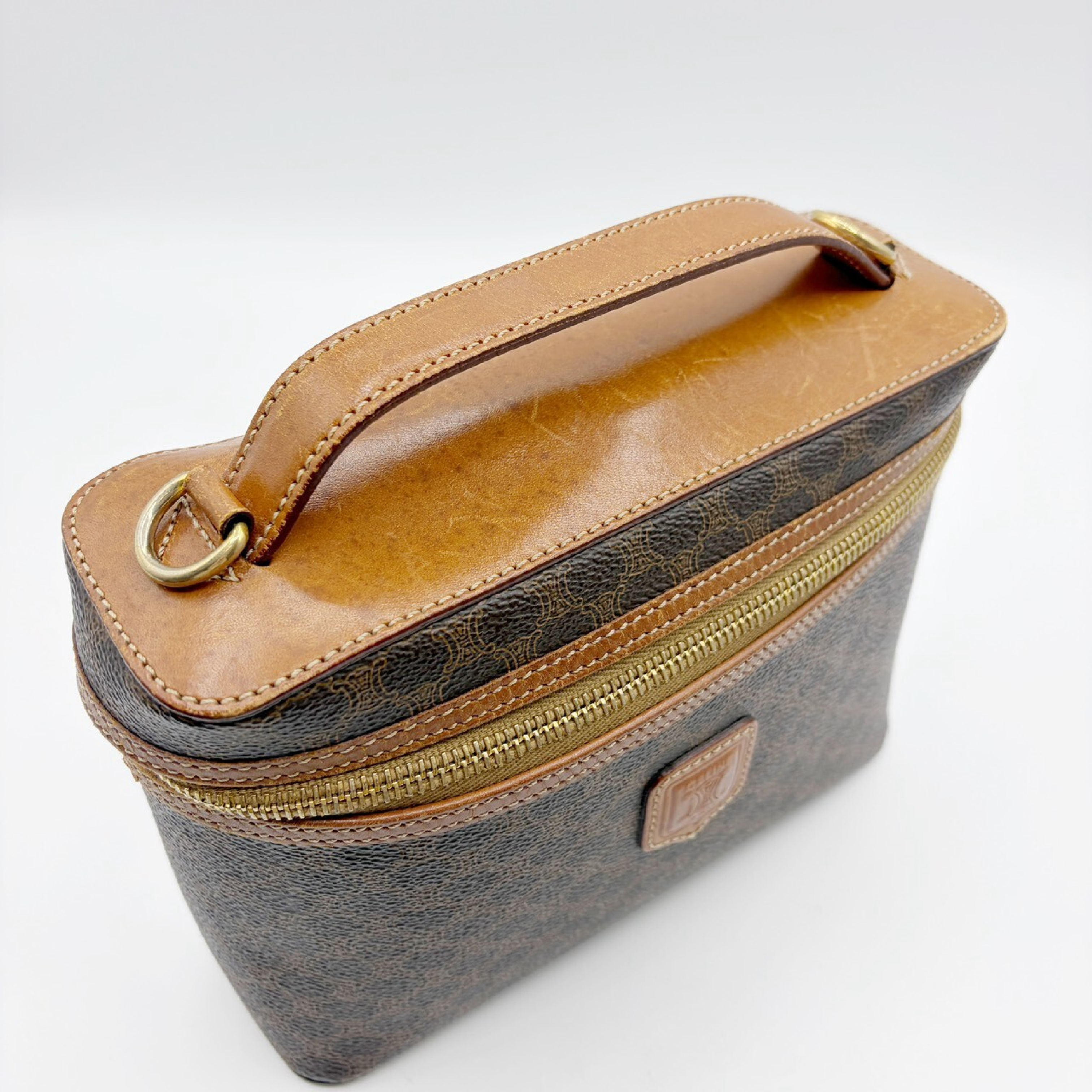 Macadam PVC Leather Vanity Shoulder Bag Brown Shoulder Bag — view 7