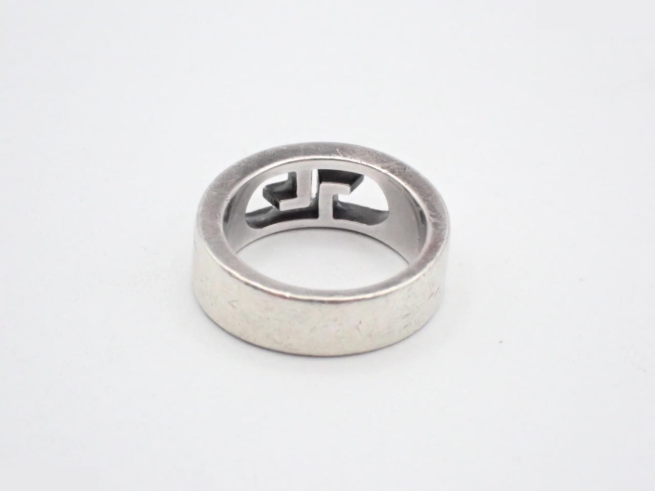 Silver ring, 925 sterling silver, size #13, 9.0g — view 2