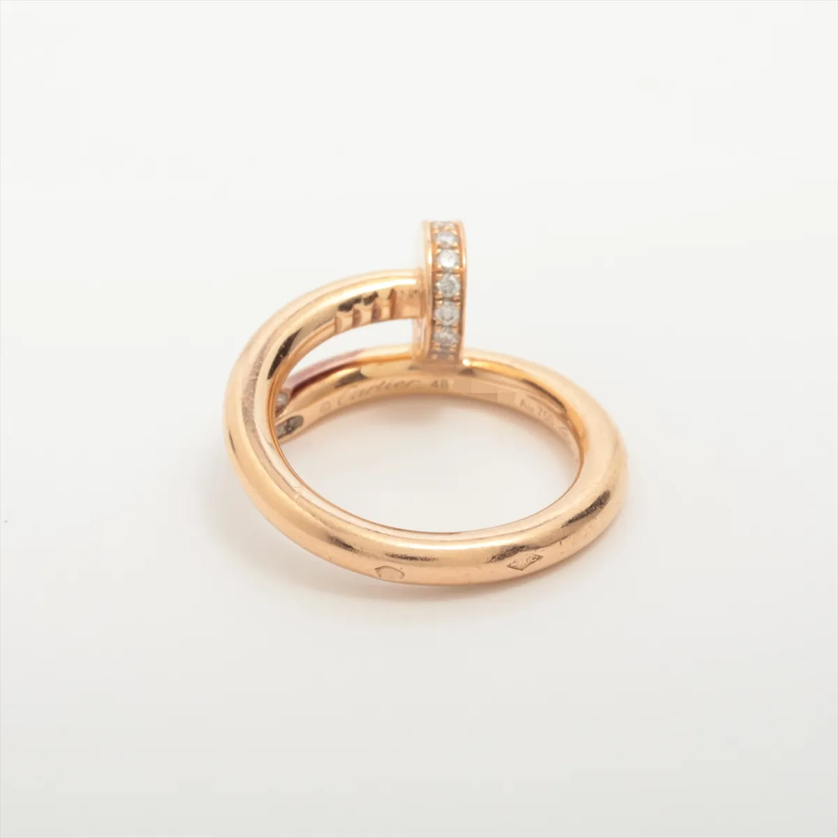 Juste un Clou Diamond Ring, 750 (PG), 6.9g, Size 48, BCC447, dents. — view 2