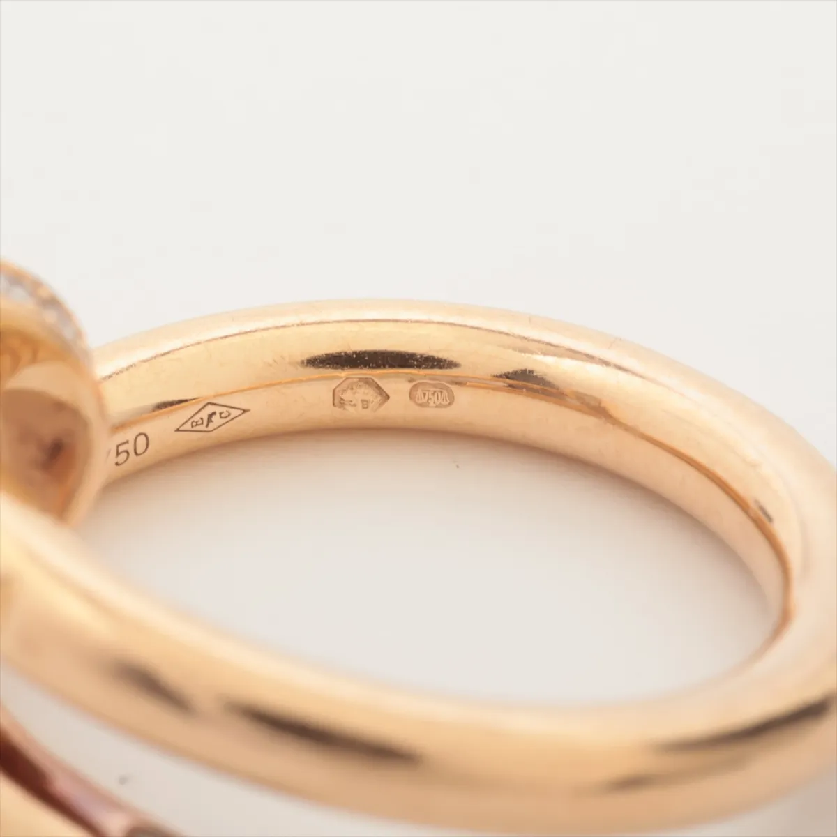 Juste un Clou Diamond Ring, 750 (PG), 6.9g, Size 48, BCC447, dents. — view 4