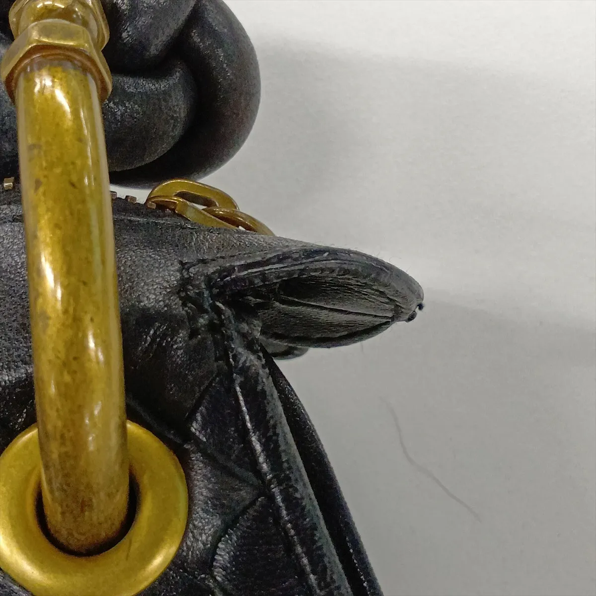Intrecciato Leather Handbag, Black, 169850 — view 13