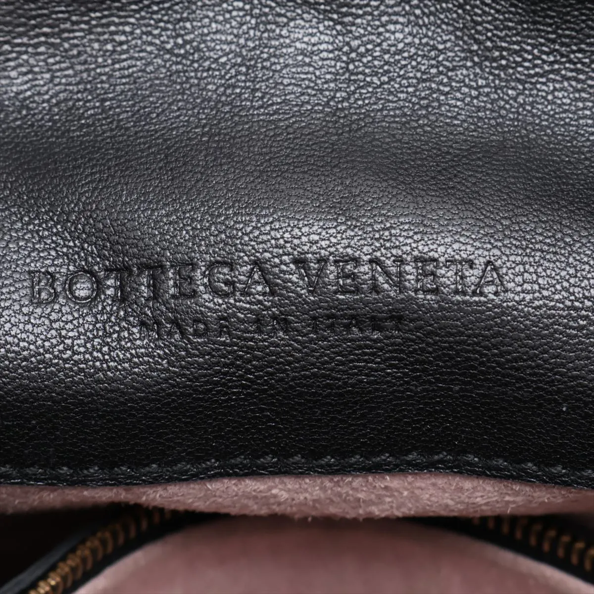 Intrecciato Leather Handbag, Black, 169850 — view 10