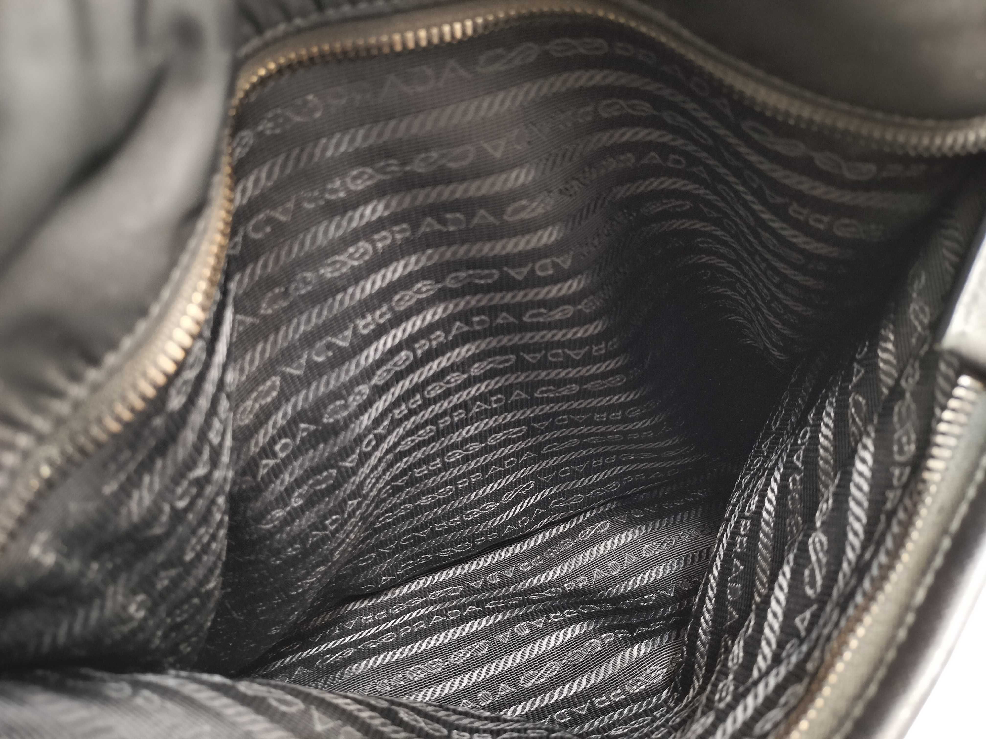 Nylon Prada Current Model 2VH053 Saffiano Shoulder Bag Nylon Triangle Logo Shoulder Bag — view 15