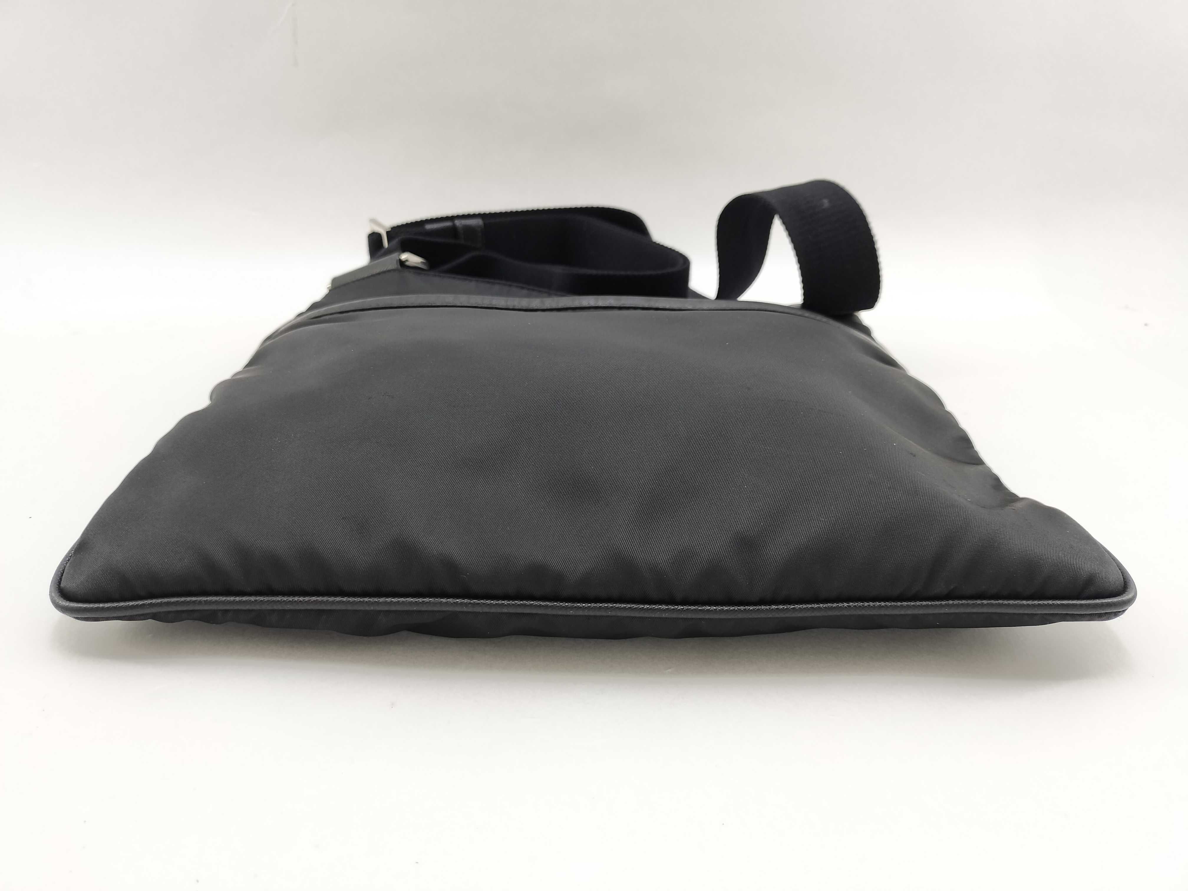 Nylon Prada Current Model 2VH053 Saffiano Shoulder Bag Nylon Triangle Logo Shoulder Bag — view 3