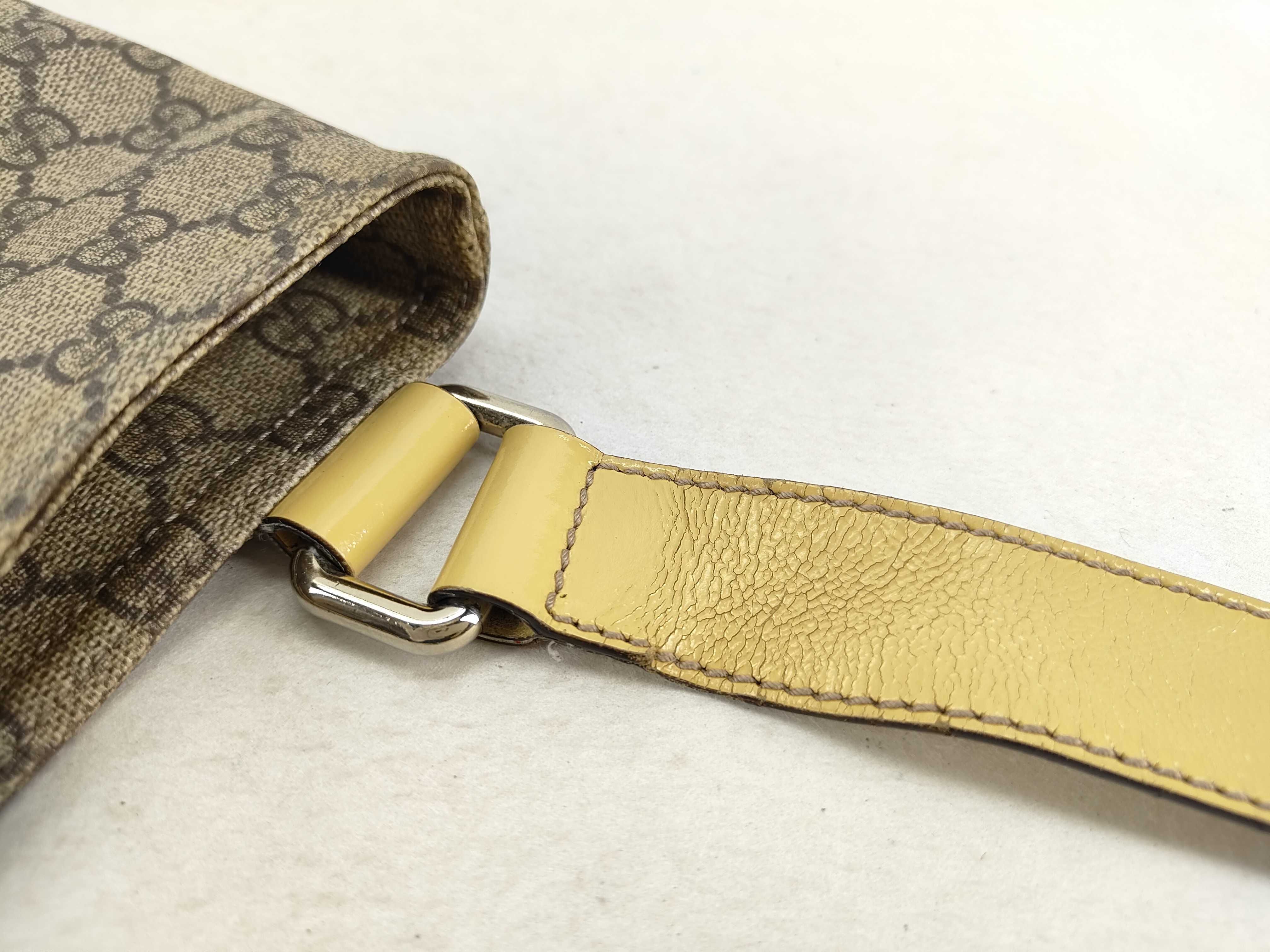 GG Canvas Gucci 201446 GG Supreme Shoulder Bag PVC Beige Brown Shoulder Bag — view 6